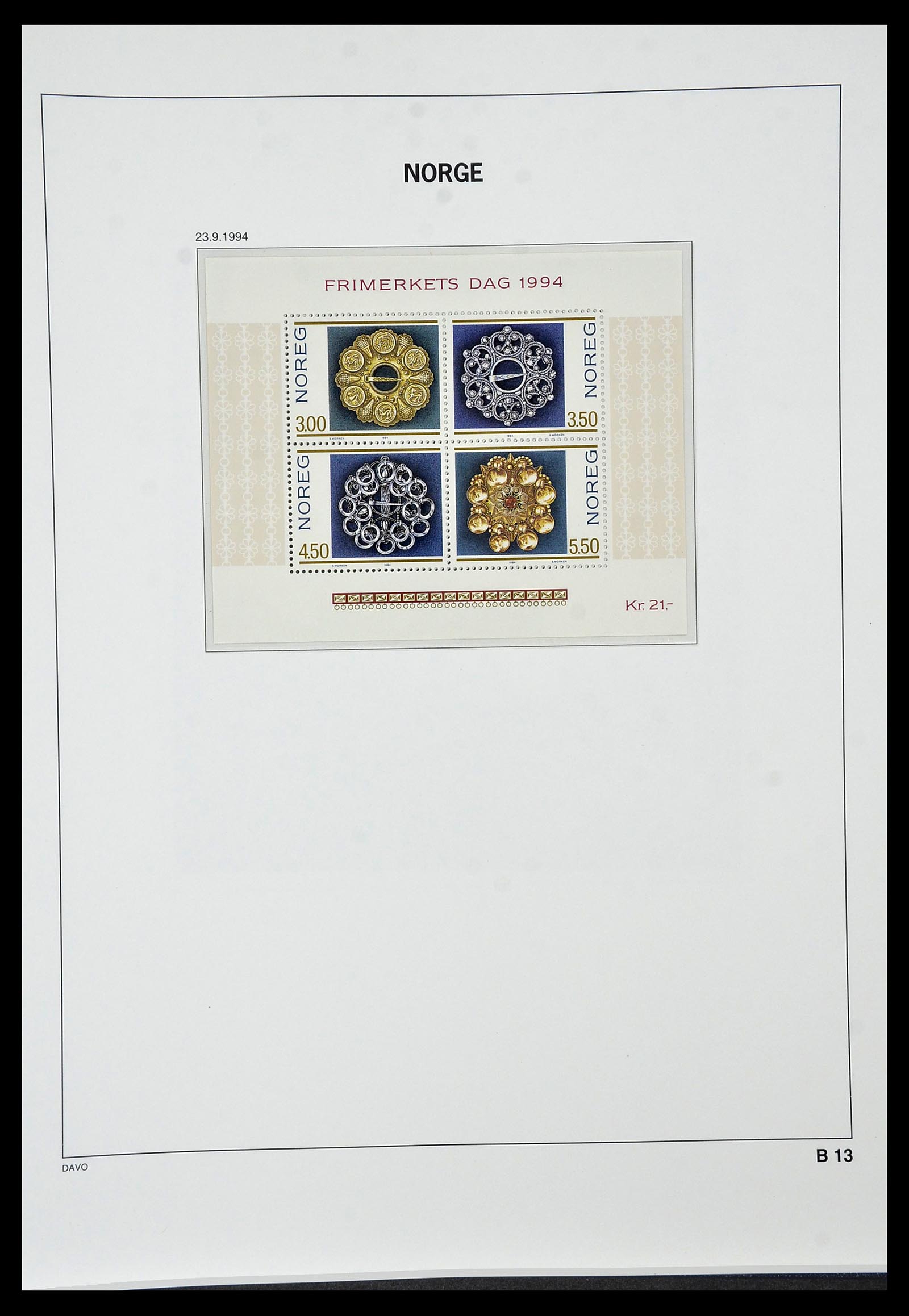 34458 145 - Postzegelverzameling 34458 Noorwegen 1855-1999.