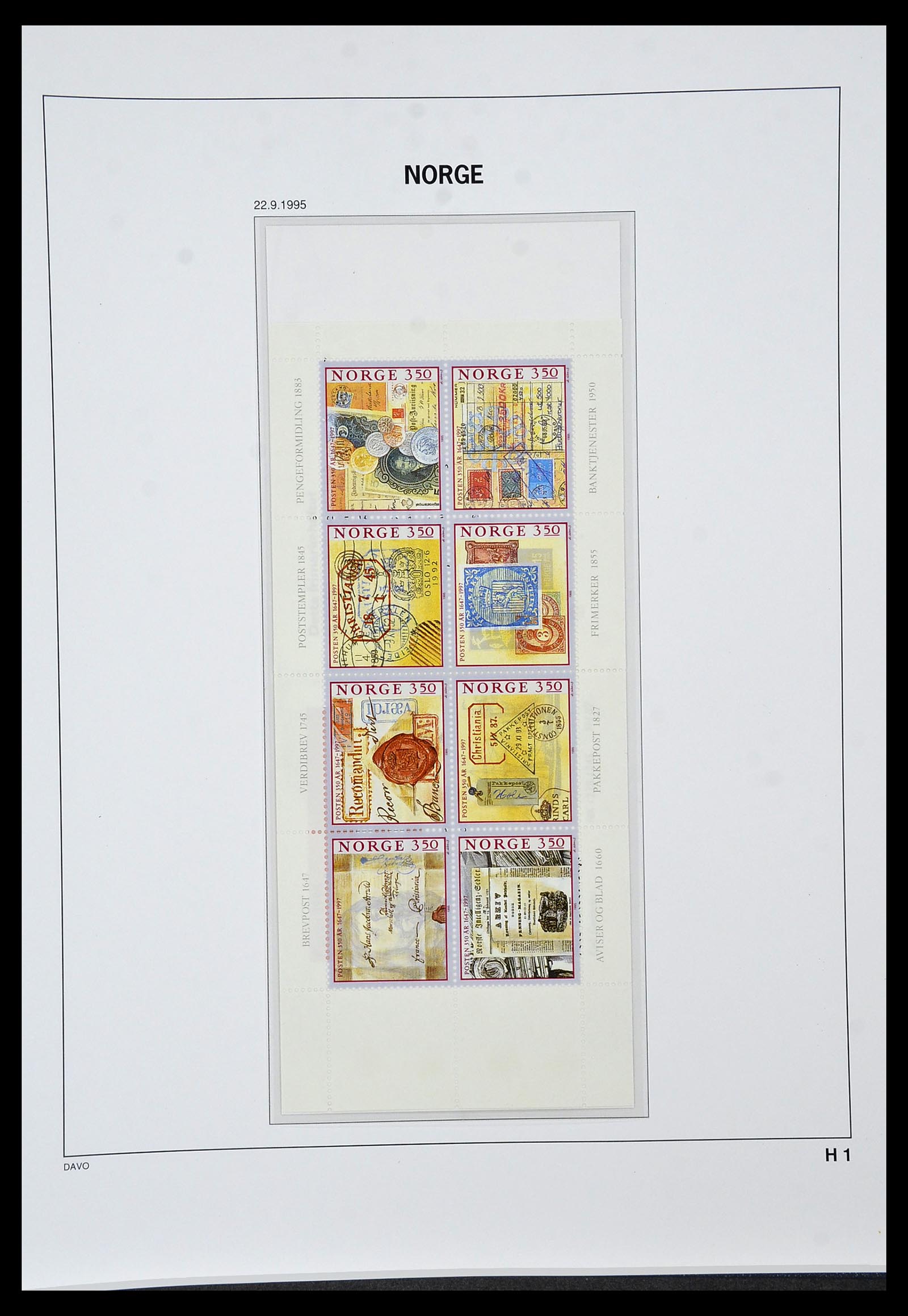 34458 147 - Postzegelverzameling 34458 Noorwegen 1855-1999.