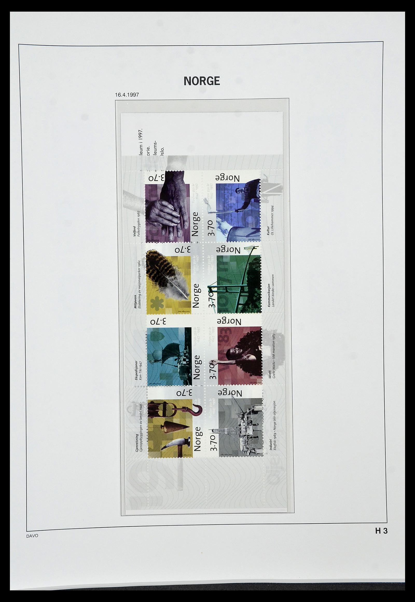 34458 149 - Postzegelverzameling 34458 Noorwegen 1855-1999.
