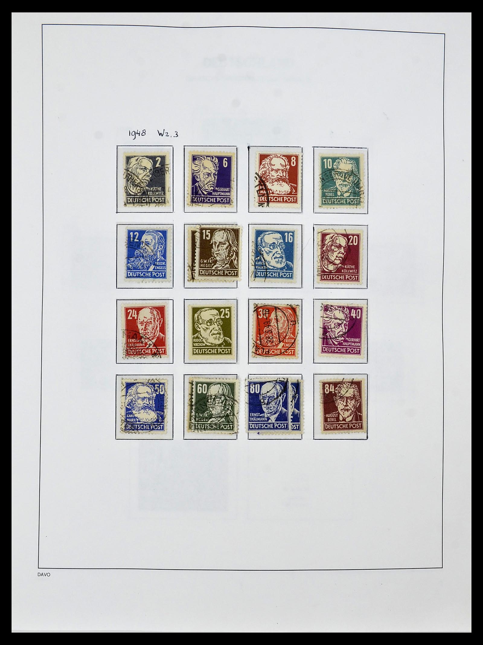 34459 001 - Stamp Collection 34459 GDR 1948-1990.