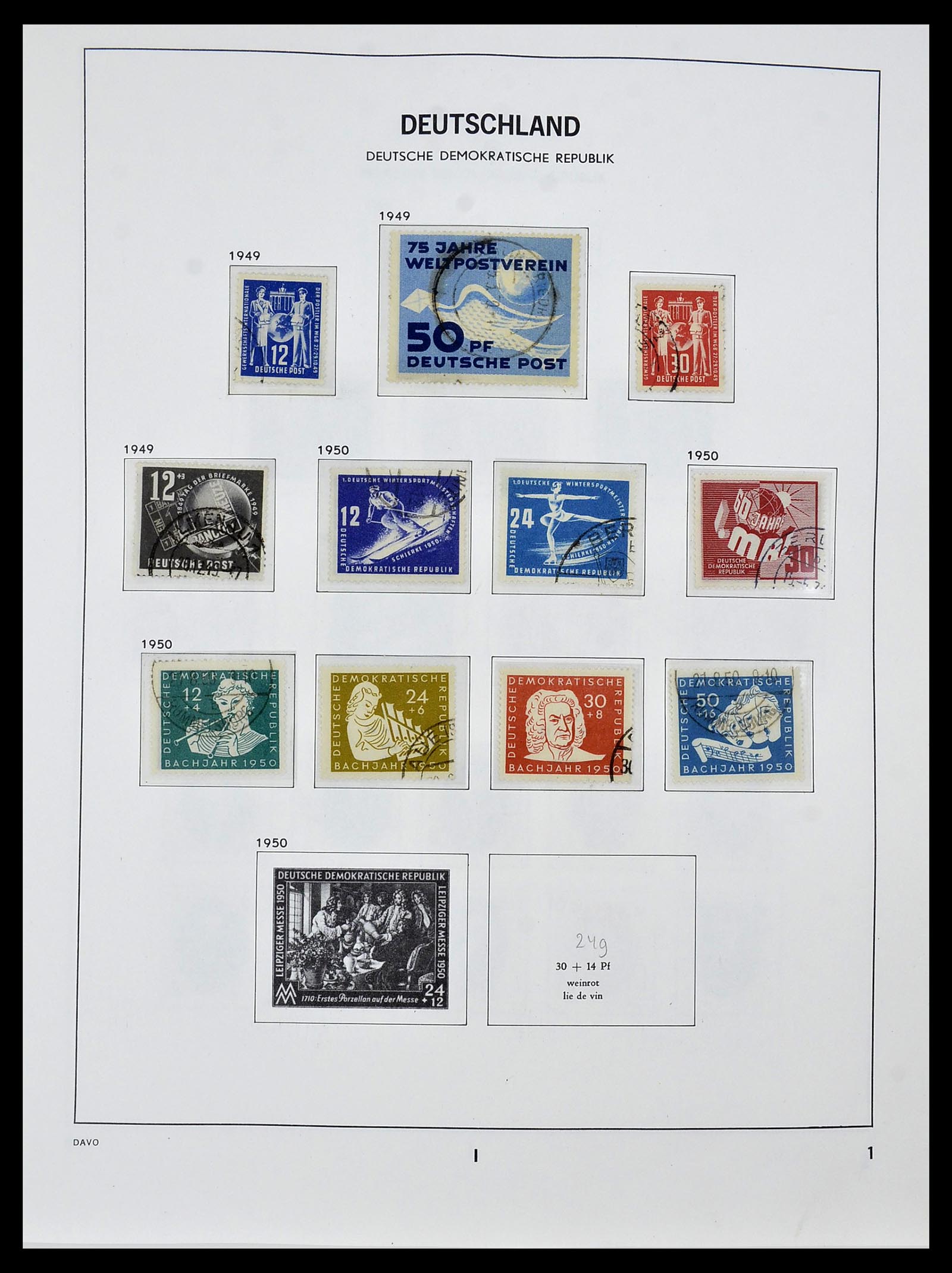 34459 002 - Stamp Collection 34459 GDR 1948-1990.