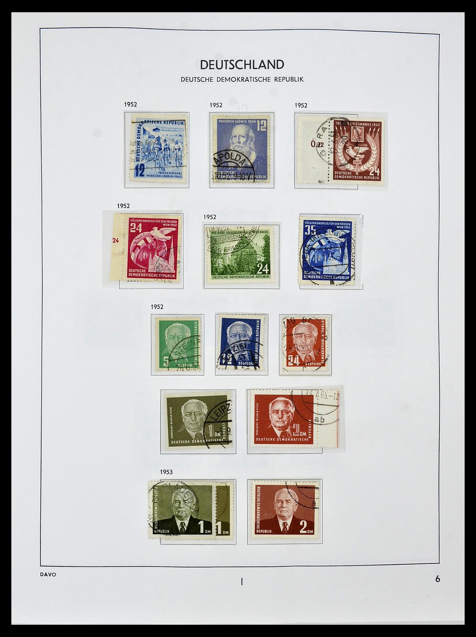 34459 007 - Stamp Collection 34459 GDR 1948-1990.