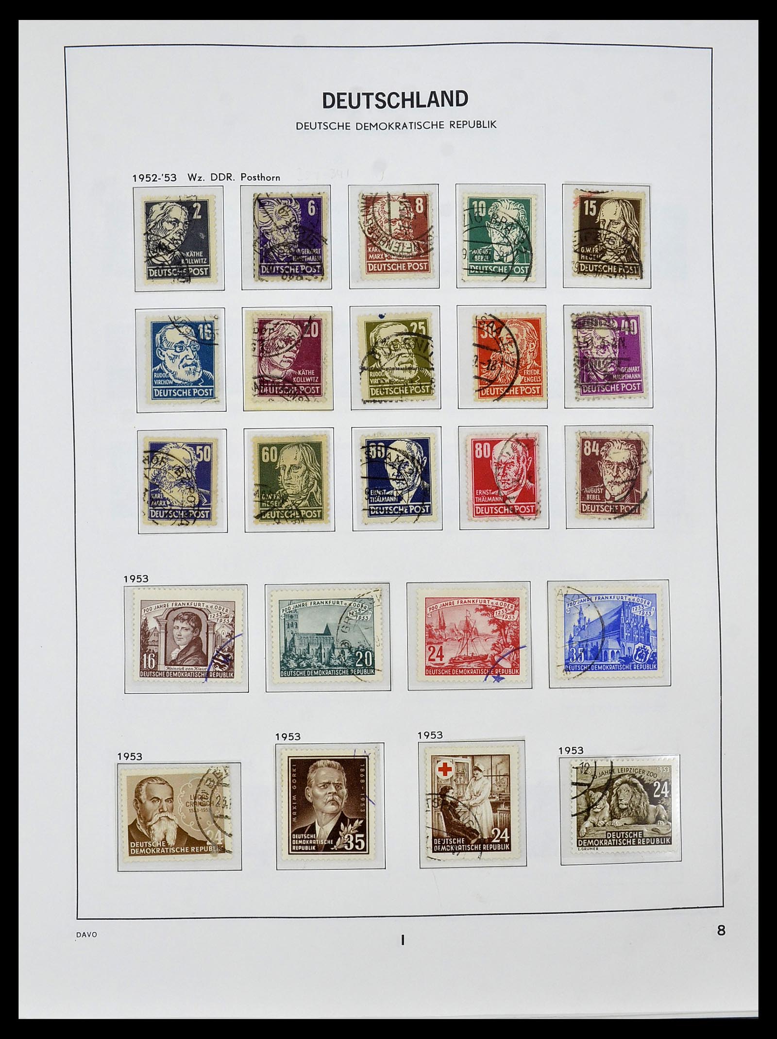 34459 009 - Postzegelverzameling 34459 DDR 1948-1990.