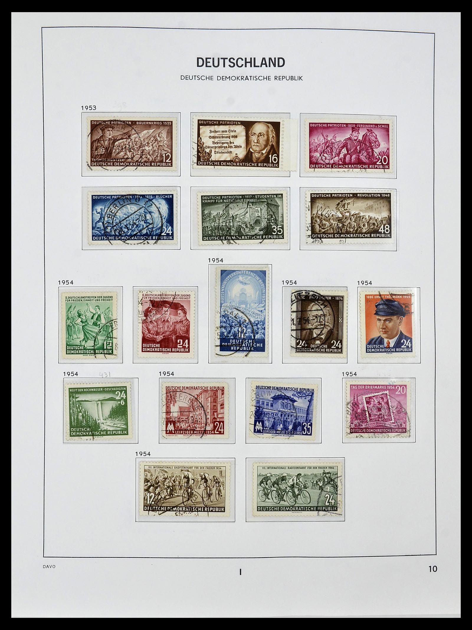 34459 011 - Stamp Collection 34459 GDR 1948-1990.