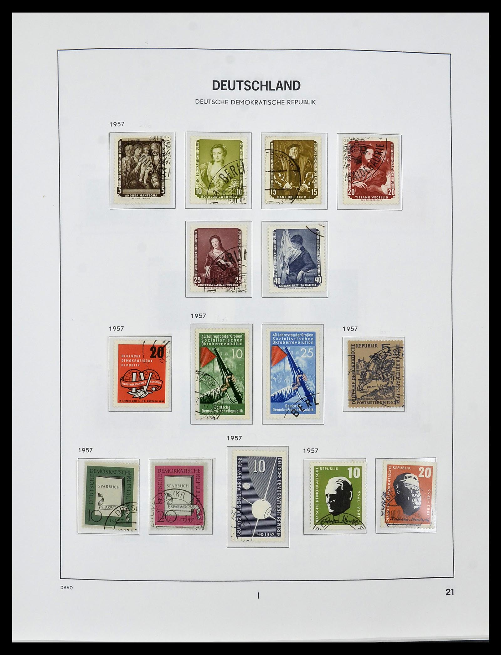 34459 023 - Stamp Collection 34459 GDR 1948-1990.