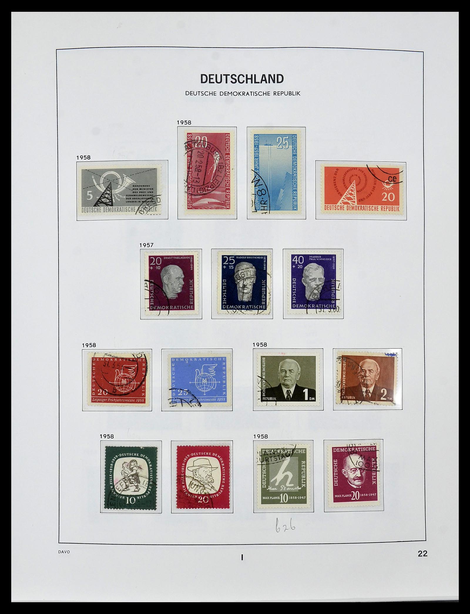 34459 024 - Stamp Collection 34459 GDR 1948-1990.