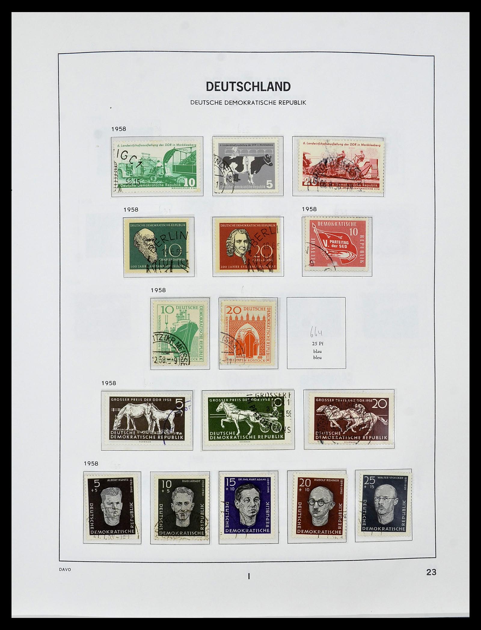 34459 025 - Stamp Collection 34459 GDR 1948-1990.