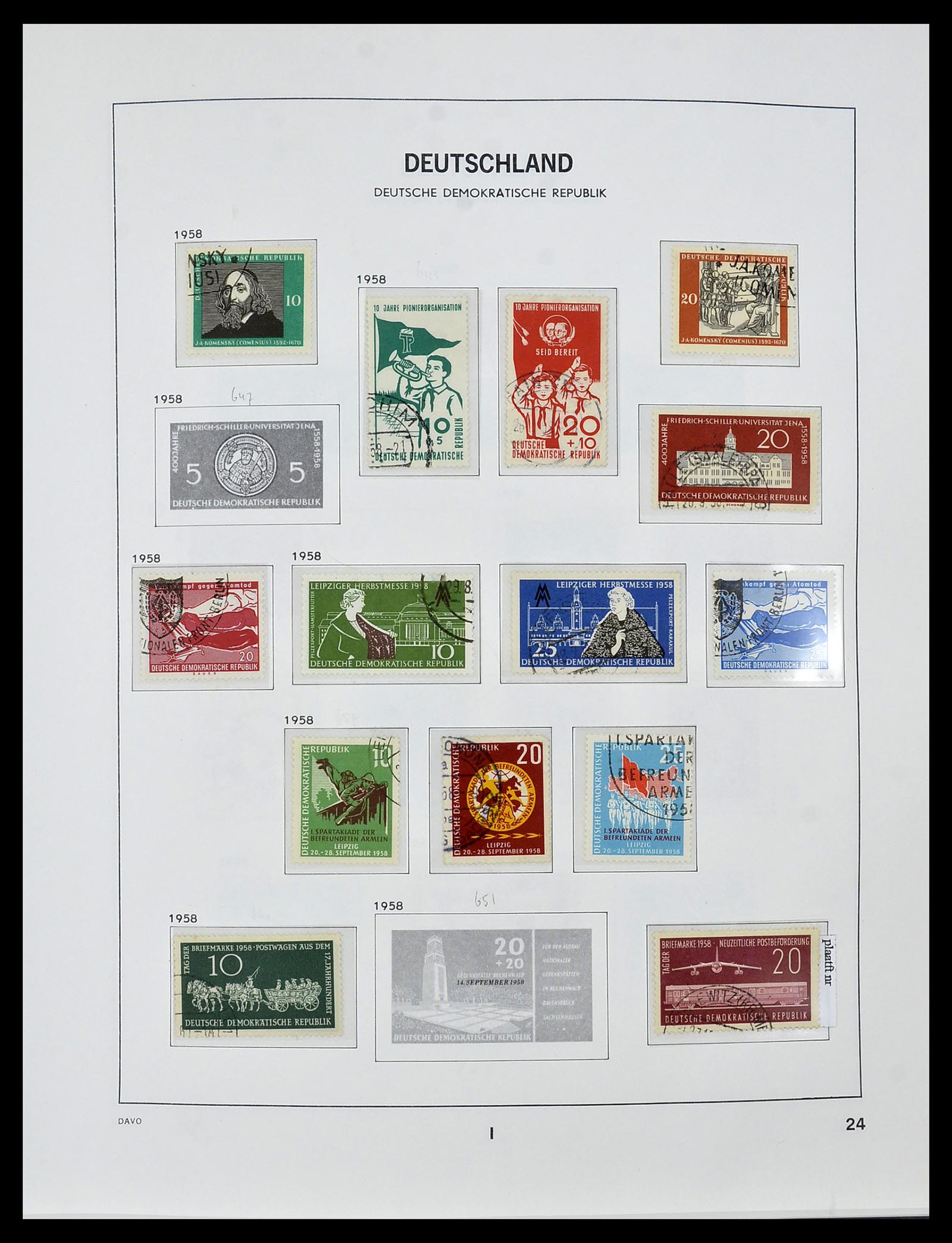 34459 026 - Stamp Collection 34459 GDR 1948-1990.