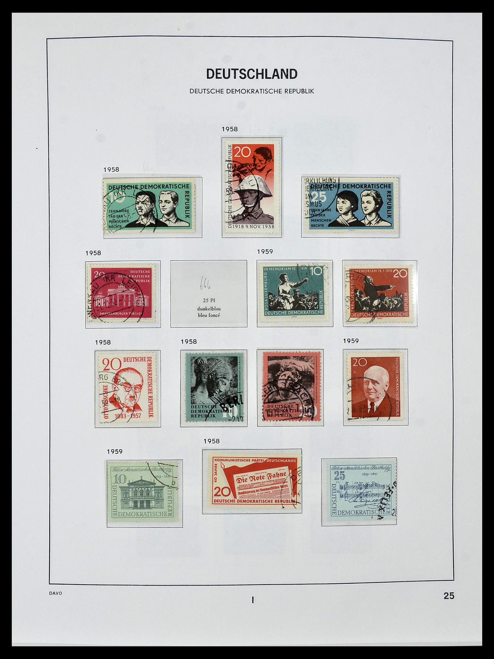 34459 027 - Stamp Collection 34459 GDR 1948-1990.