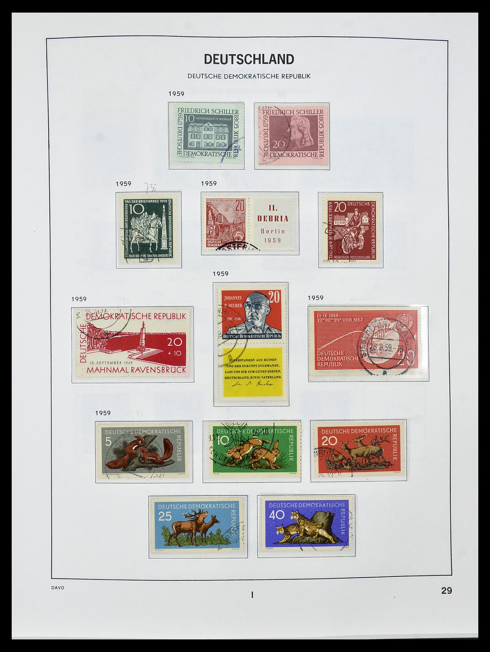34459 031 - Stamp Collection 34459 GDR 1948-1990.
