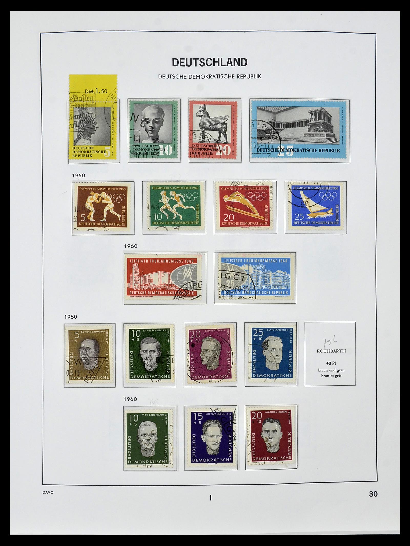 34459 032 - Stamp Collection 34459 GDR 1948-1990.