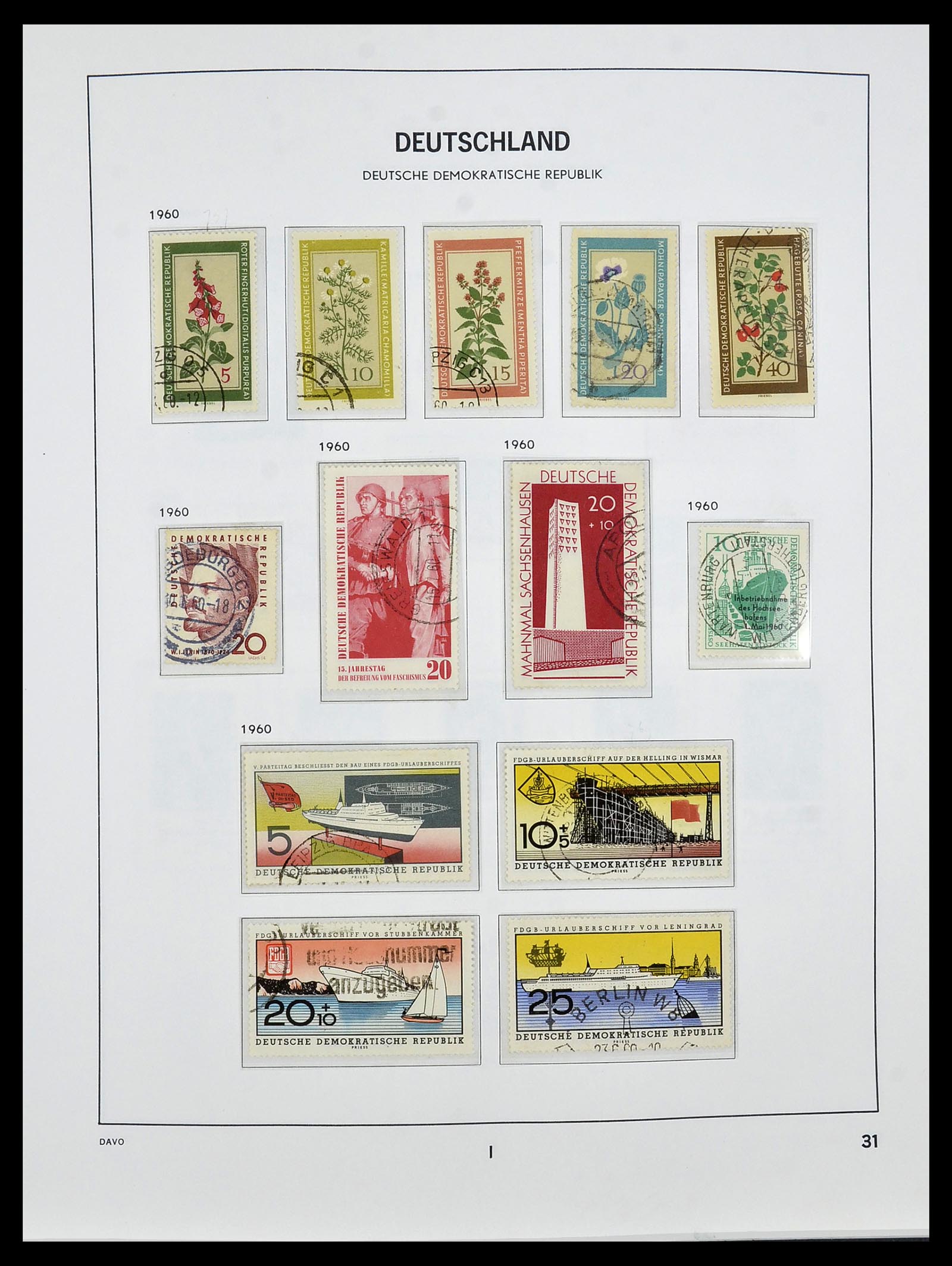 34459 033 - Stamp Collection 34459 GDR 1948-1990.