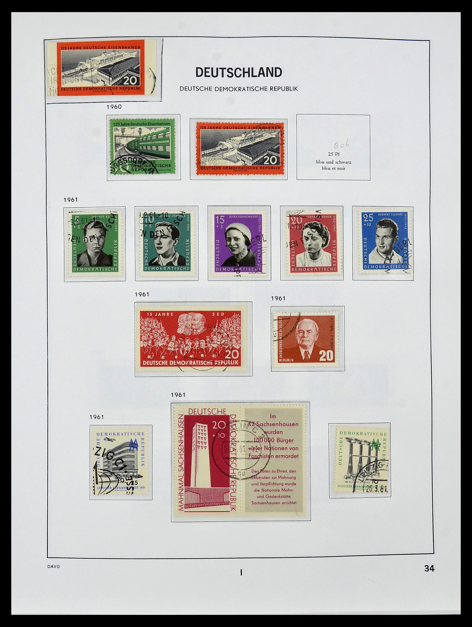 34459 037 - Stamp Collection 34459 GDR 1948-1990.