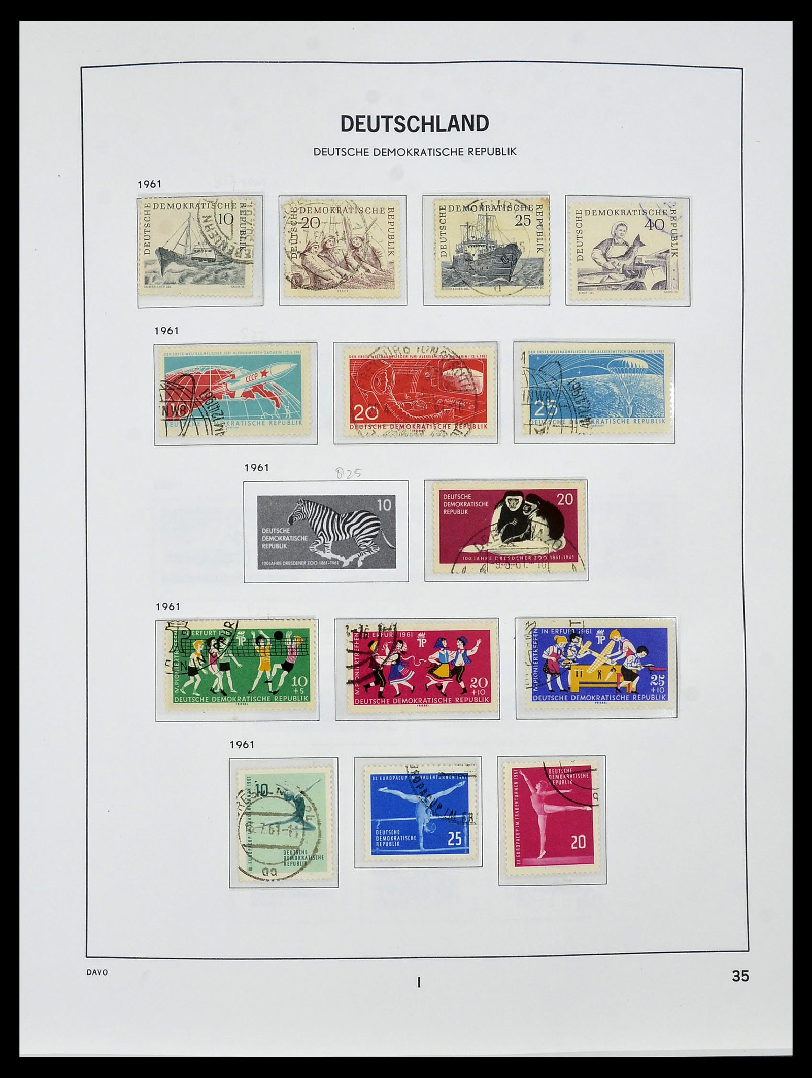 34459 038 - Stamp Collection 34459 GDR 1948-1990.