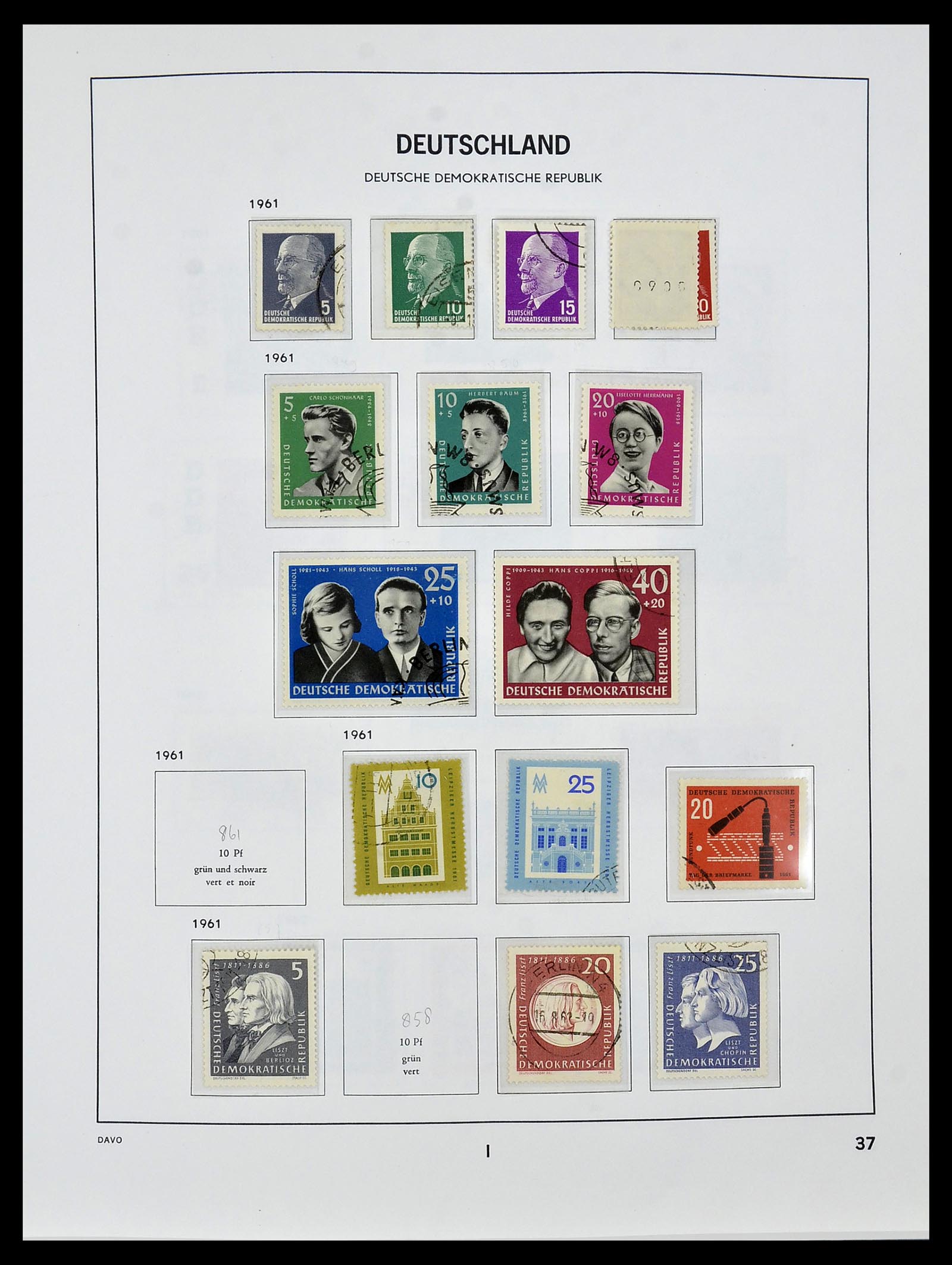34459 040 - Stamp Collection 34459 GDR 1948-1990.