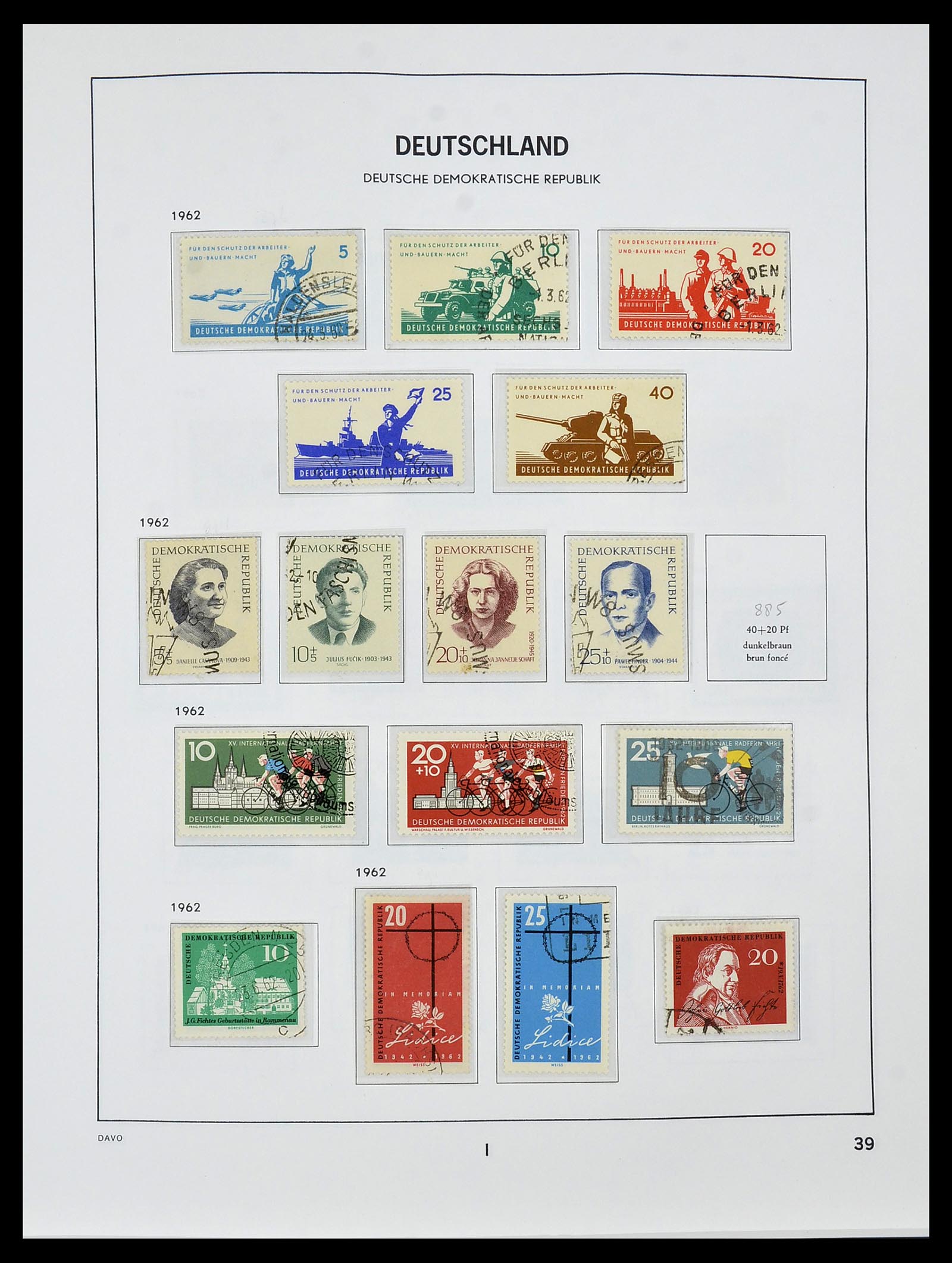 34459 042 - Stamp Collection 34459 GDR 1948-1990.
