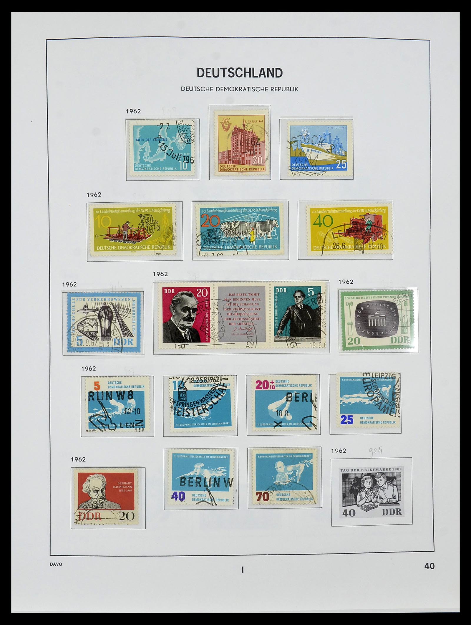 34459 043 - Stamp Collection 34459 GDR 1948-1990.