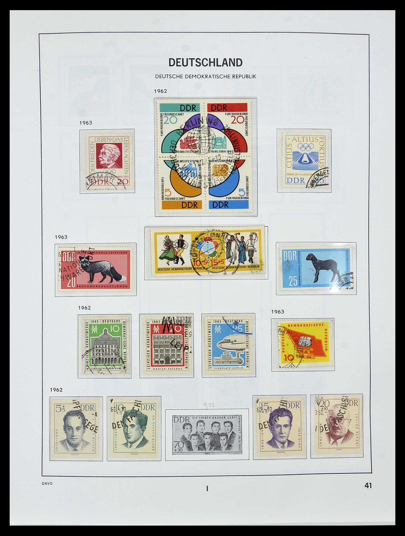 34459 044 - Stamp Collection 34459 GDR 1948-1990.