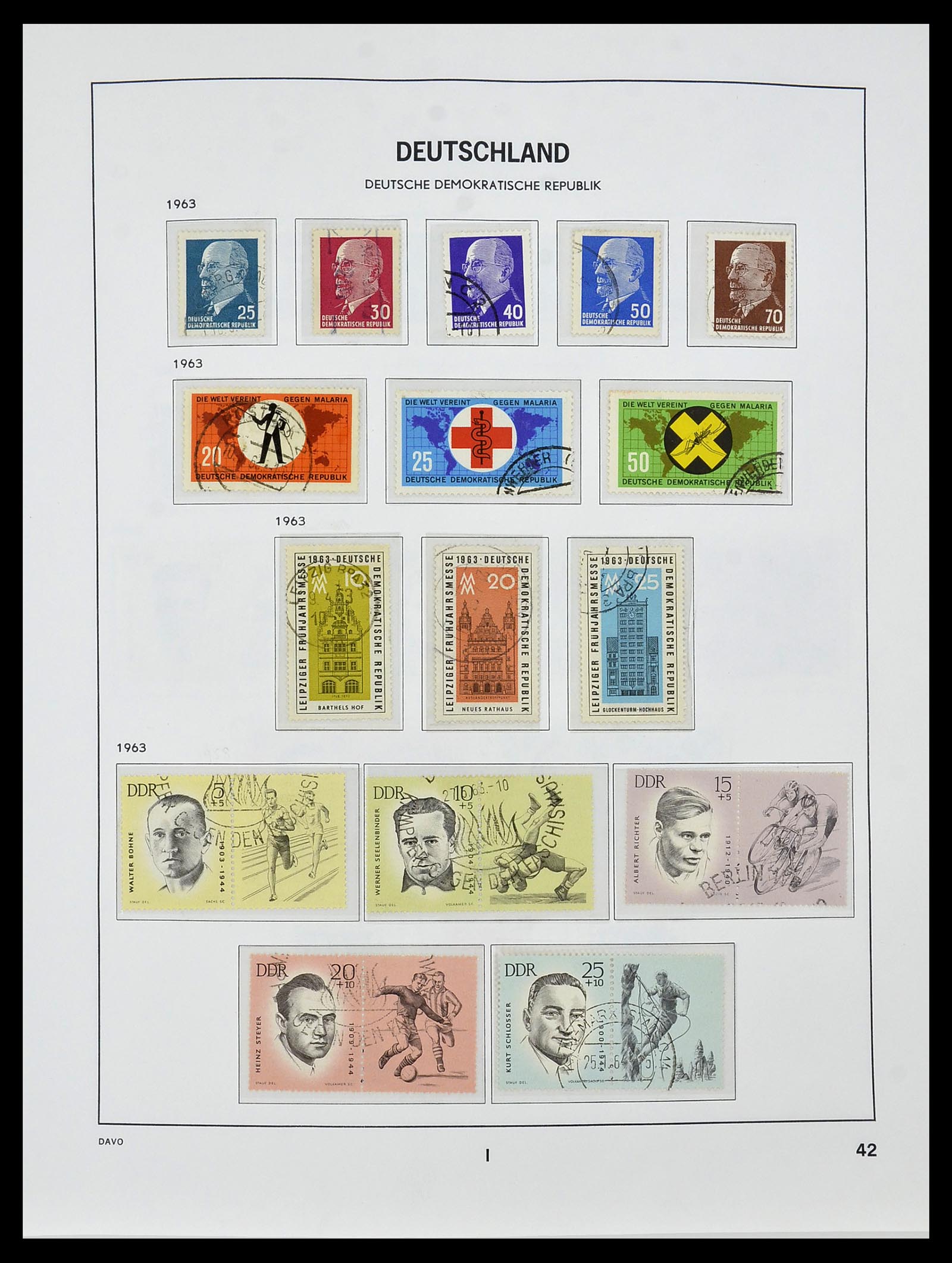 34459 047 - Stamp Collection 34459 GDR 1948-1990.