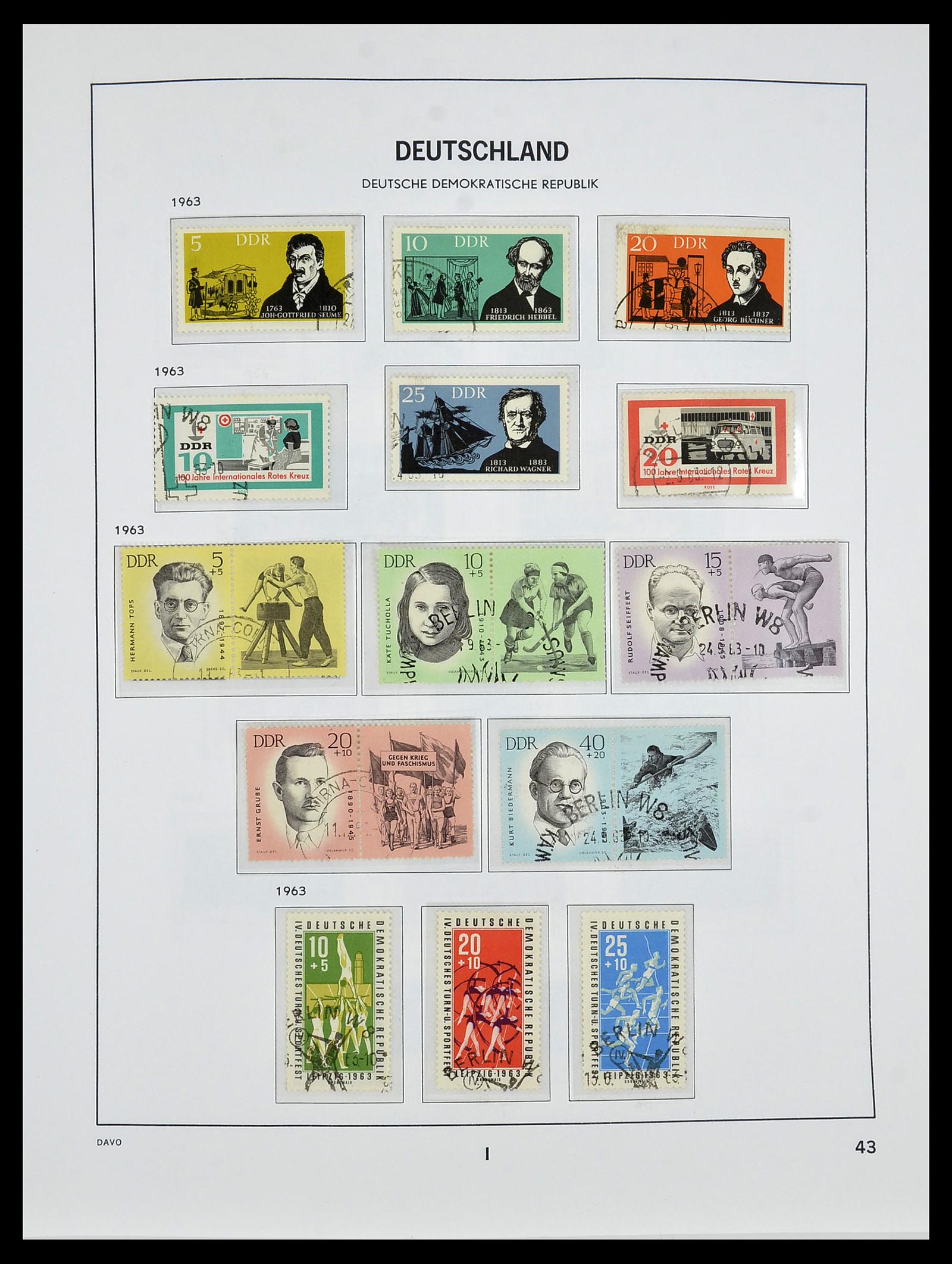 34459 048 - Postzegelverzameling 34459 DDR 1948-1990.