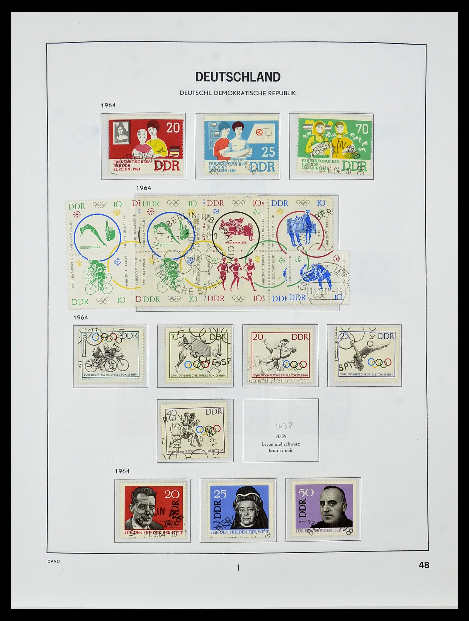 34459 054 - Stamp Collection 34459 GDR 1948-1990.