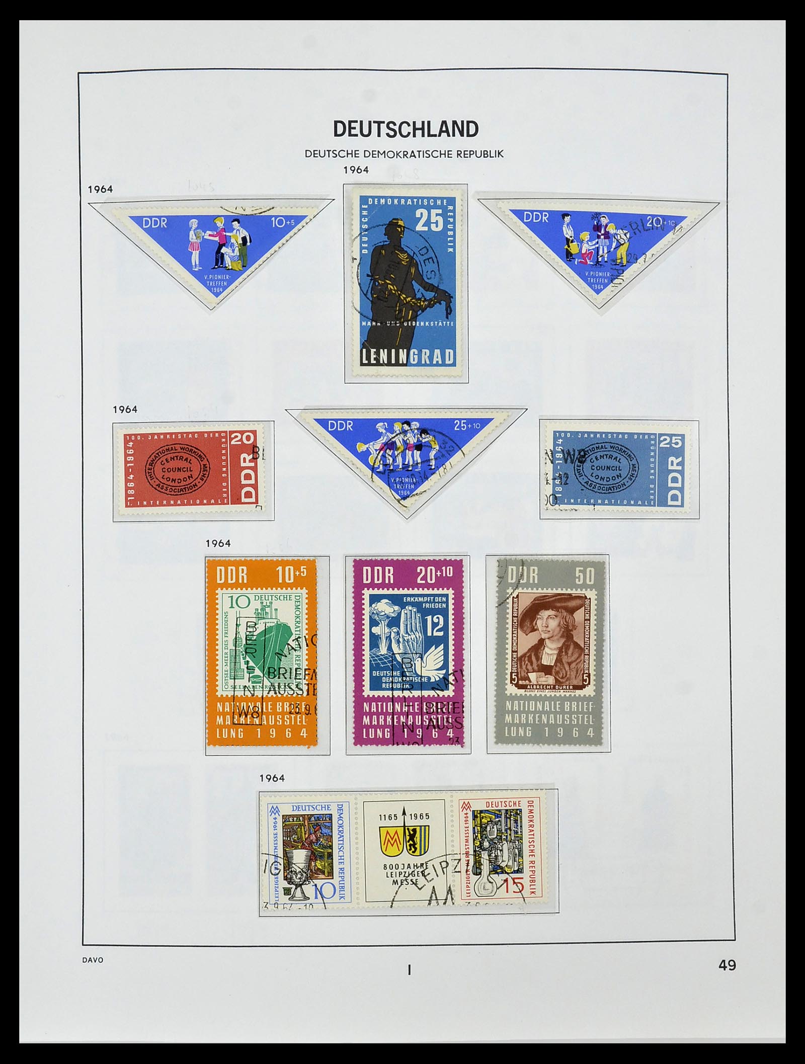 34459 055 - Stamp Collection 34459 GDR 1948-1990.