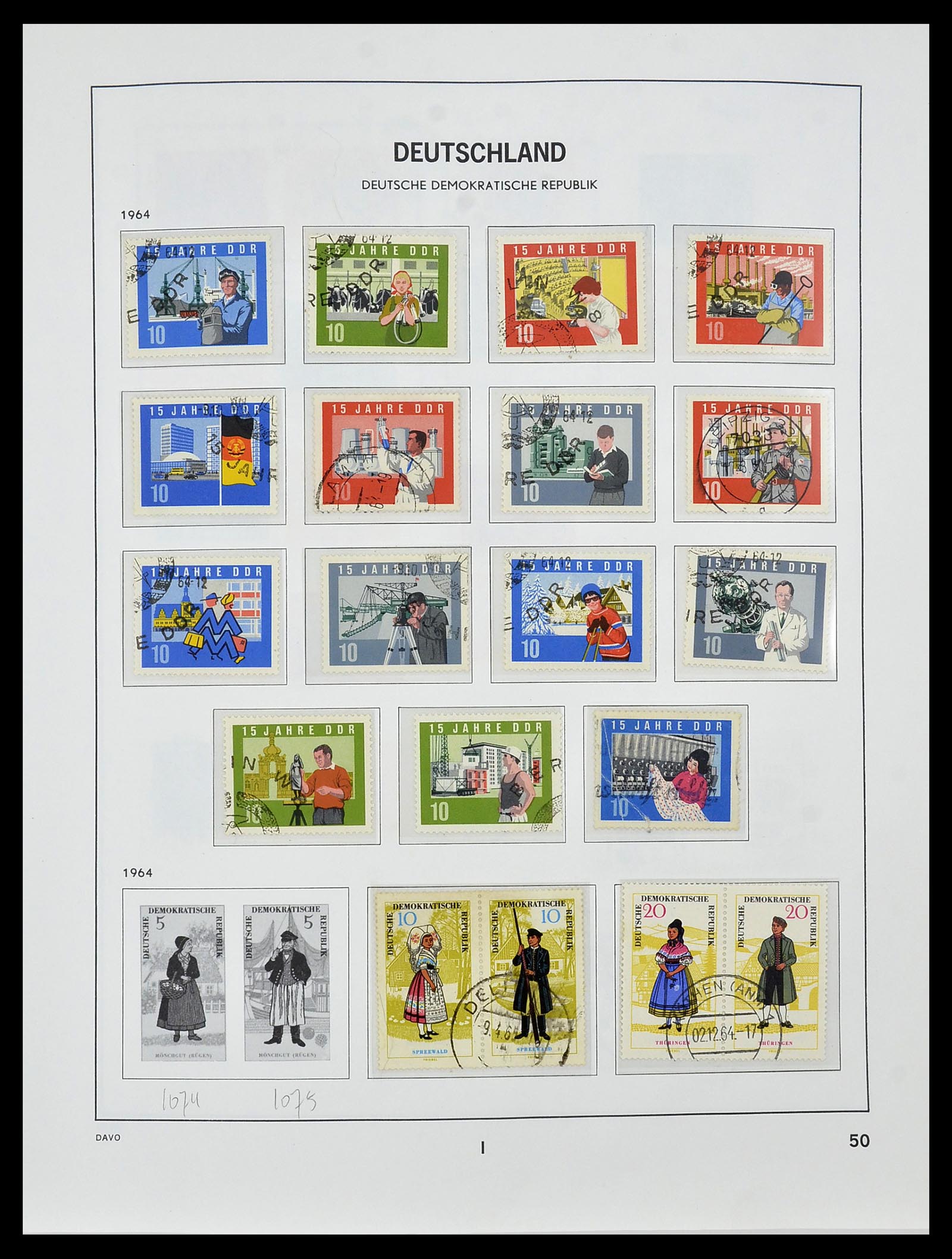 34459 056 - Stamp Collection 34459 GDR 1948-1990.
