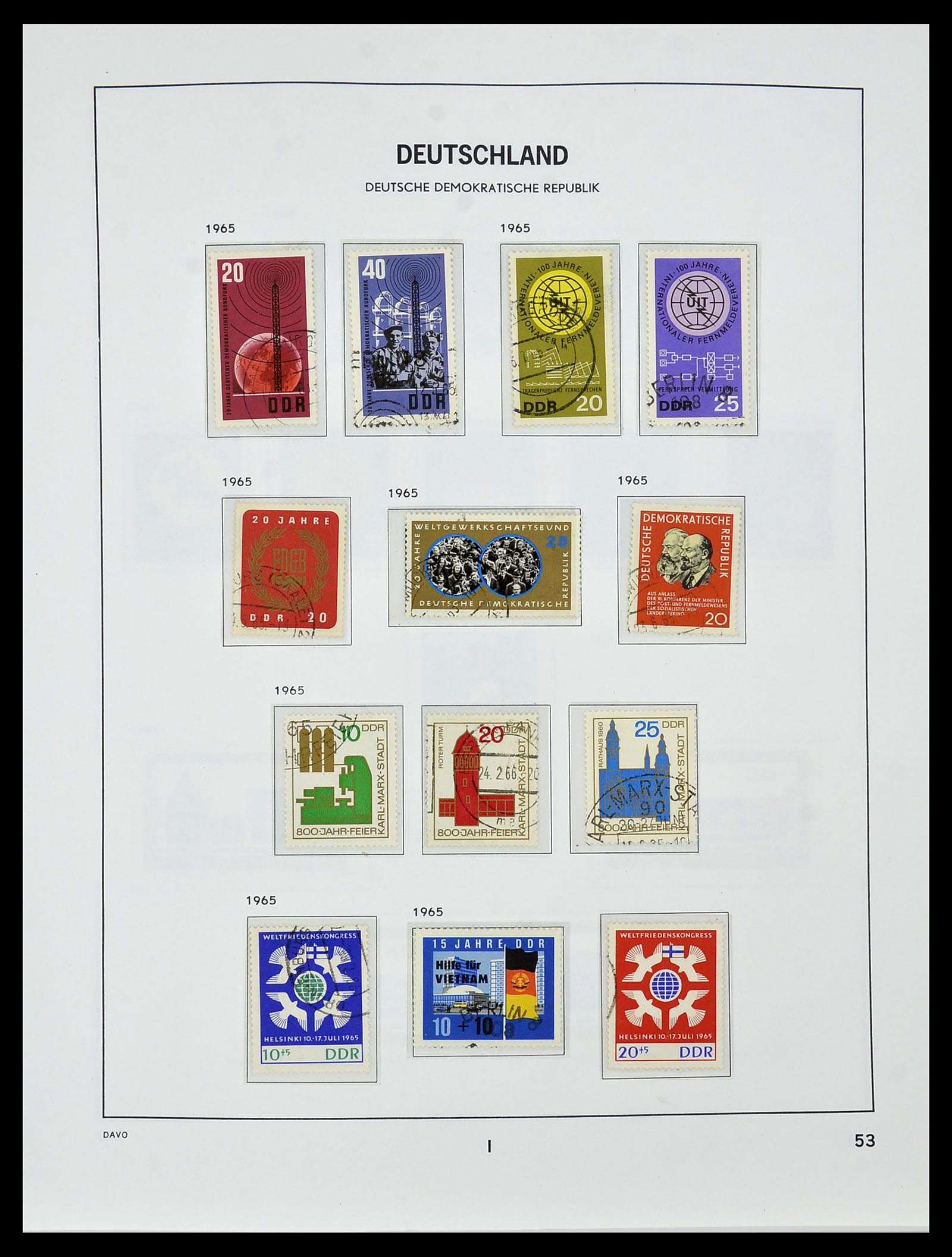 34459 060 - Stamp Collection 34459 GDR 1948-1990.