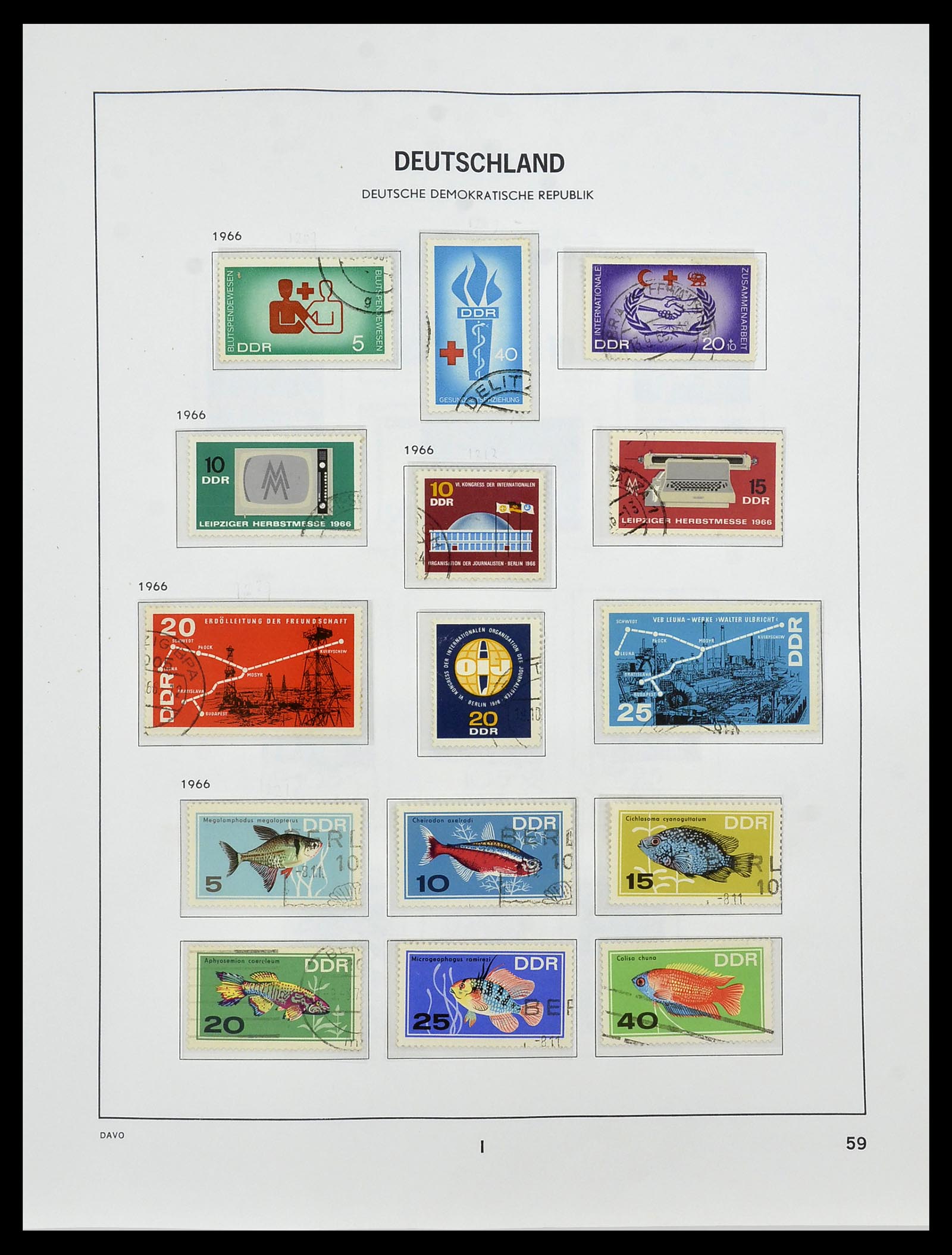 34459 068 - Stamp Collection 34459 GDR 1948-1990.