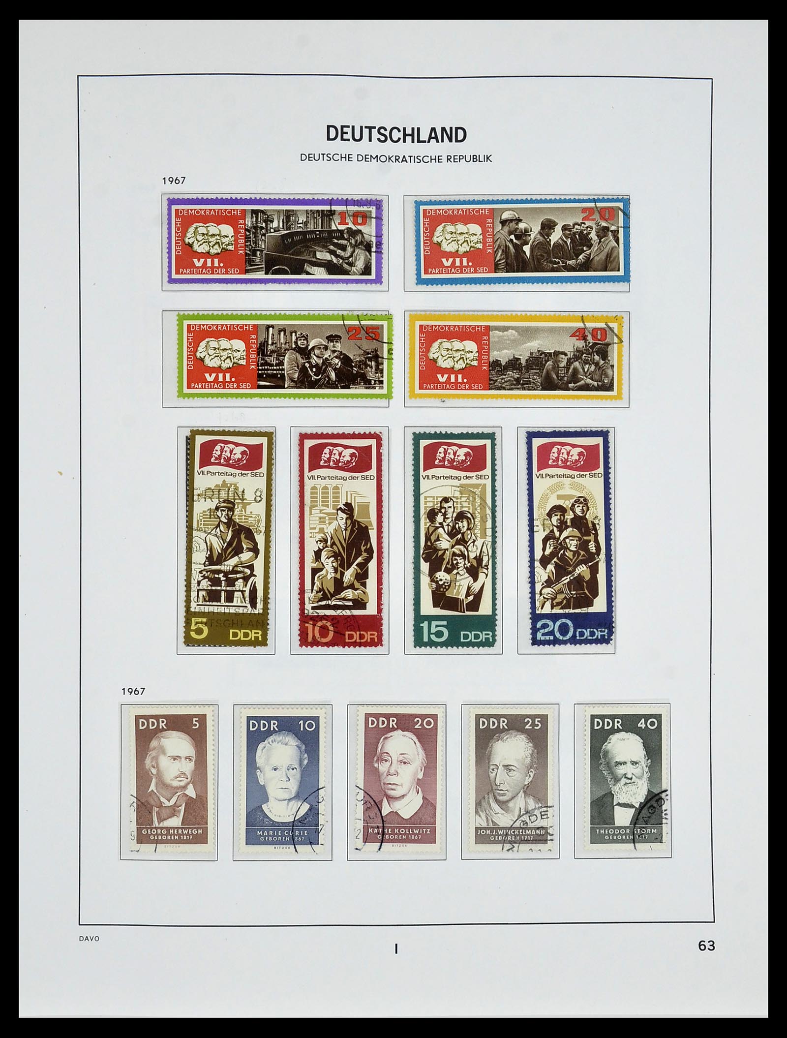 34459 072 - Stamp Collection 34459 GDR 1948-1990.