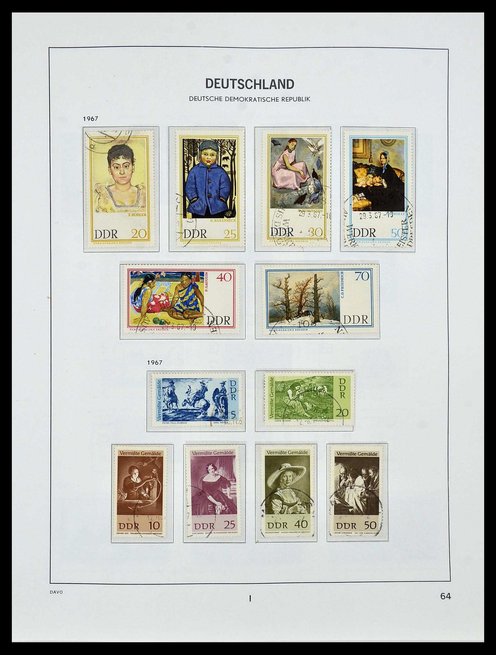34459 073 - Stamp Collection 34459 GDR 1948-1990.