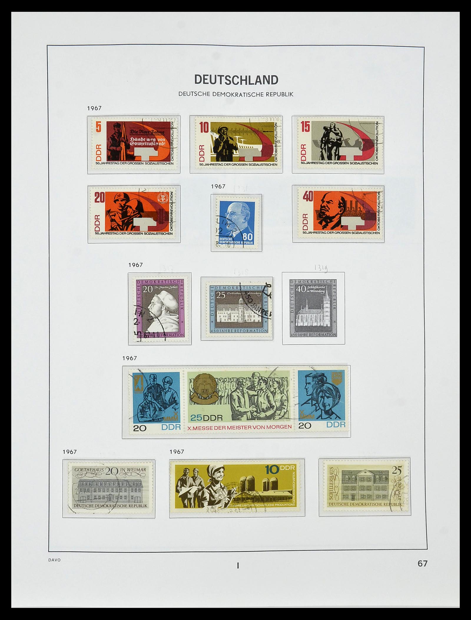 34459 076 - Stamp Collection 34459 GDR 1948-1990.