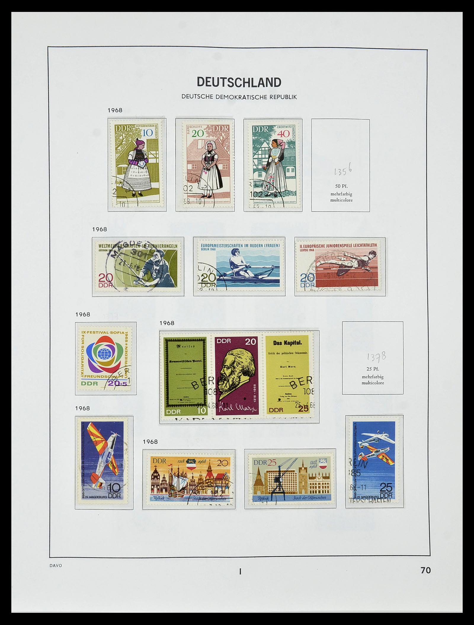 34459 080 - Stamp Collection 34459 GDR 1948-1990.