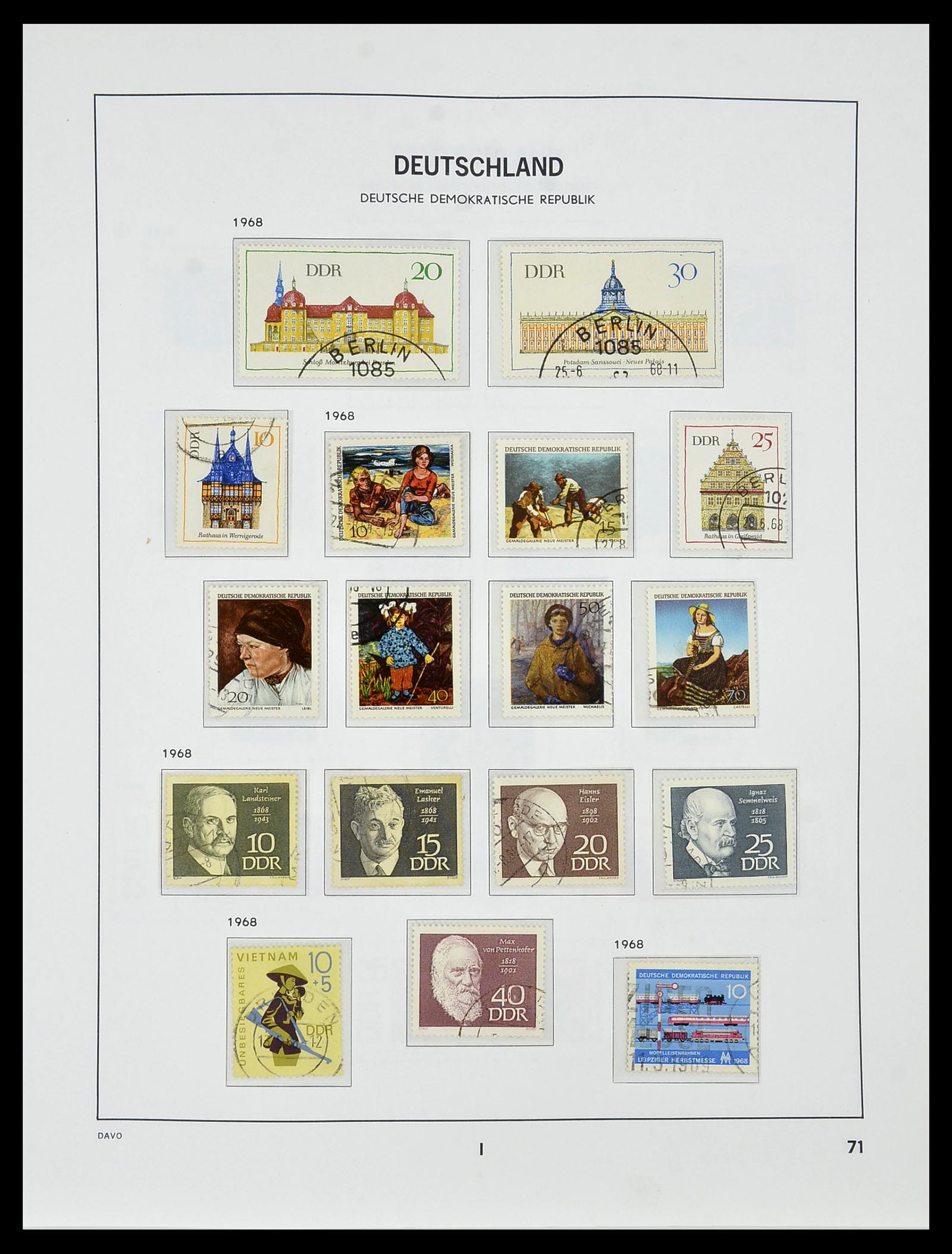 34459 081 - Stamp Collection 34459 GDR 1948-1990.