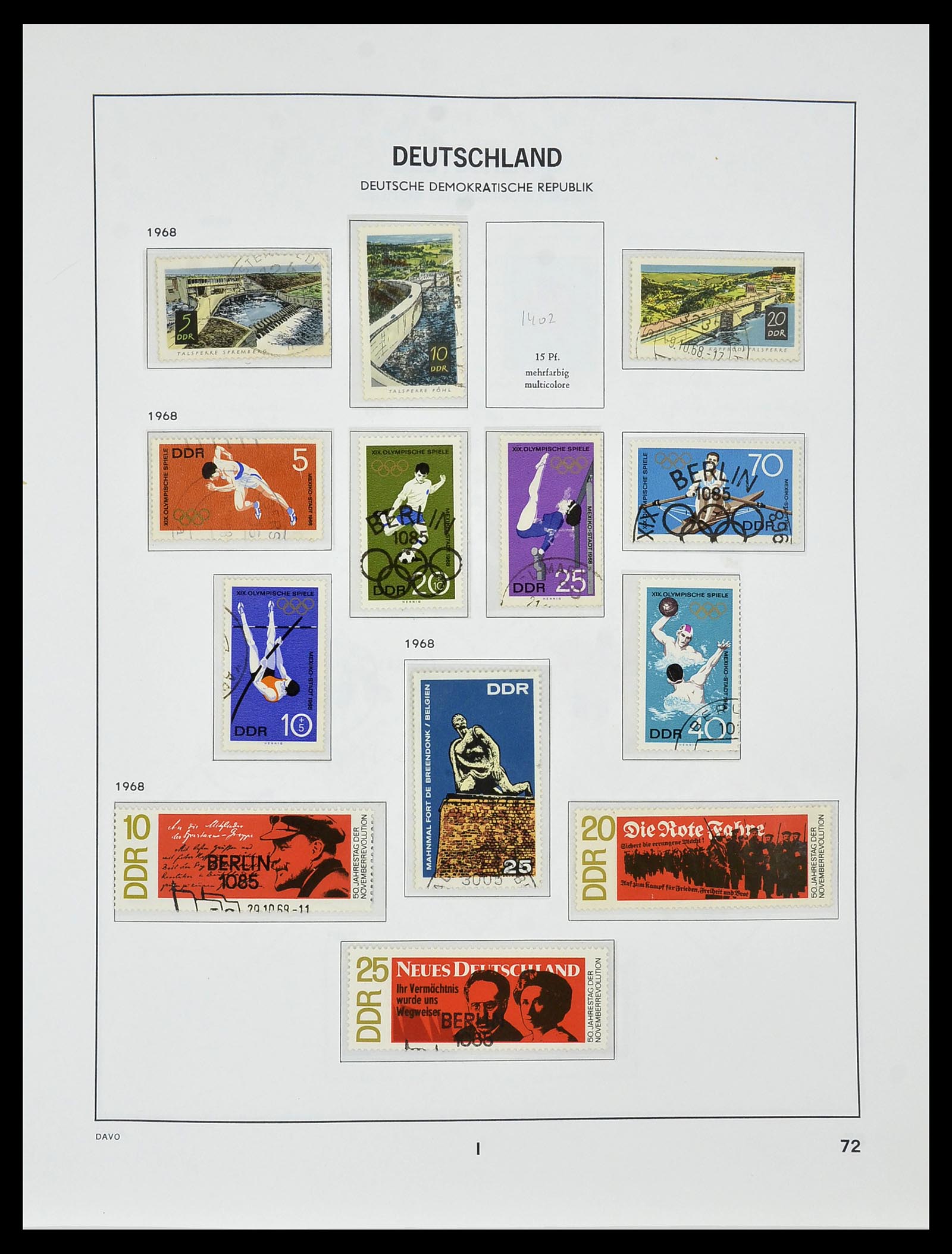 34459 082 - Stamp Collection 34459 GDR 1948-1990.