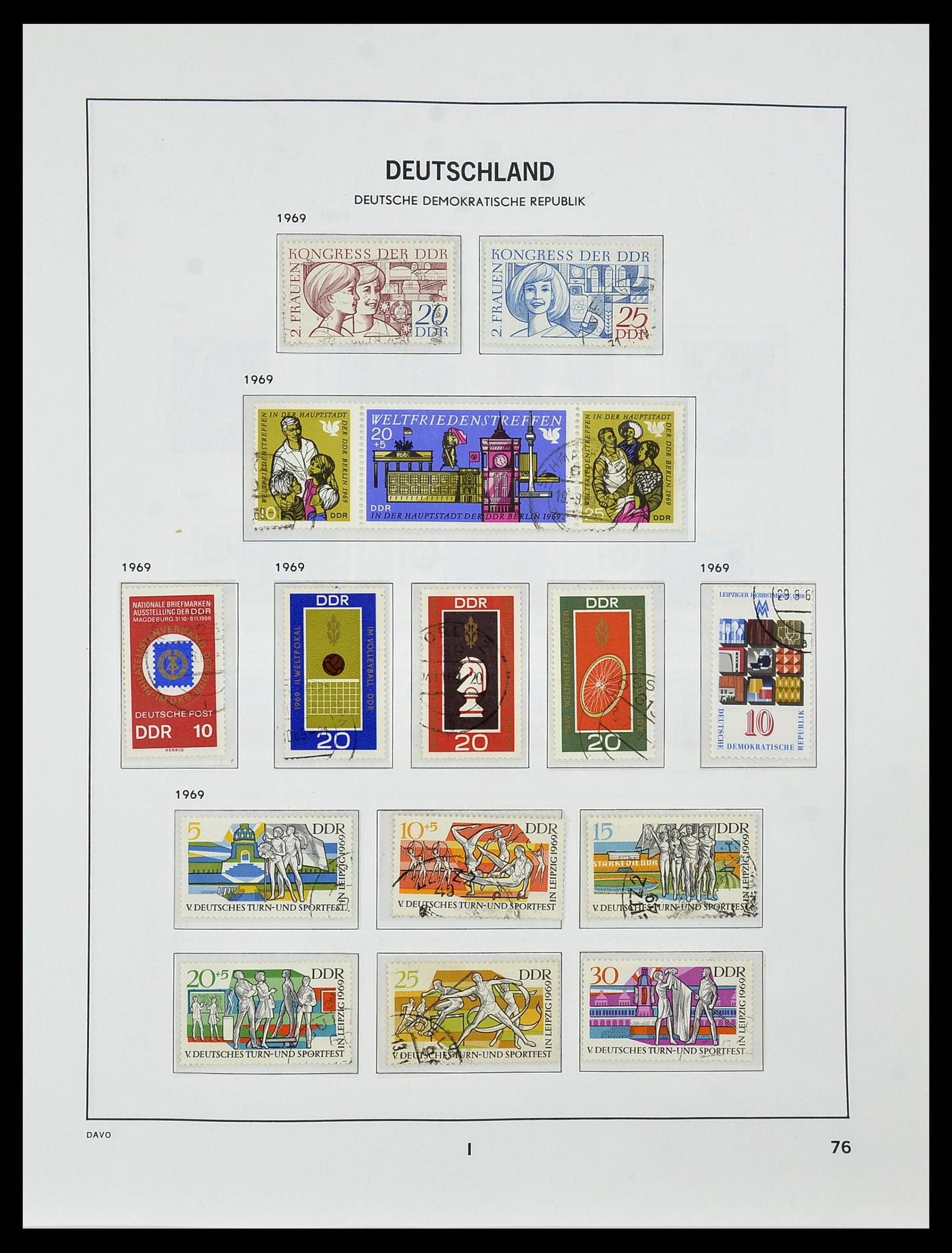 34459 087 - Stamp Collection 34459 GDR 1948-1990.