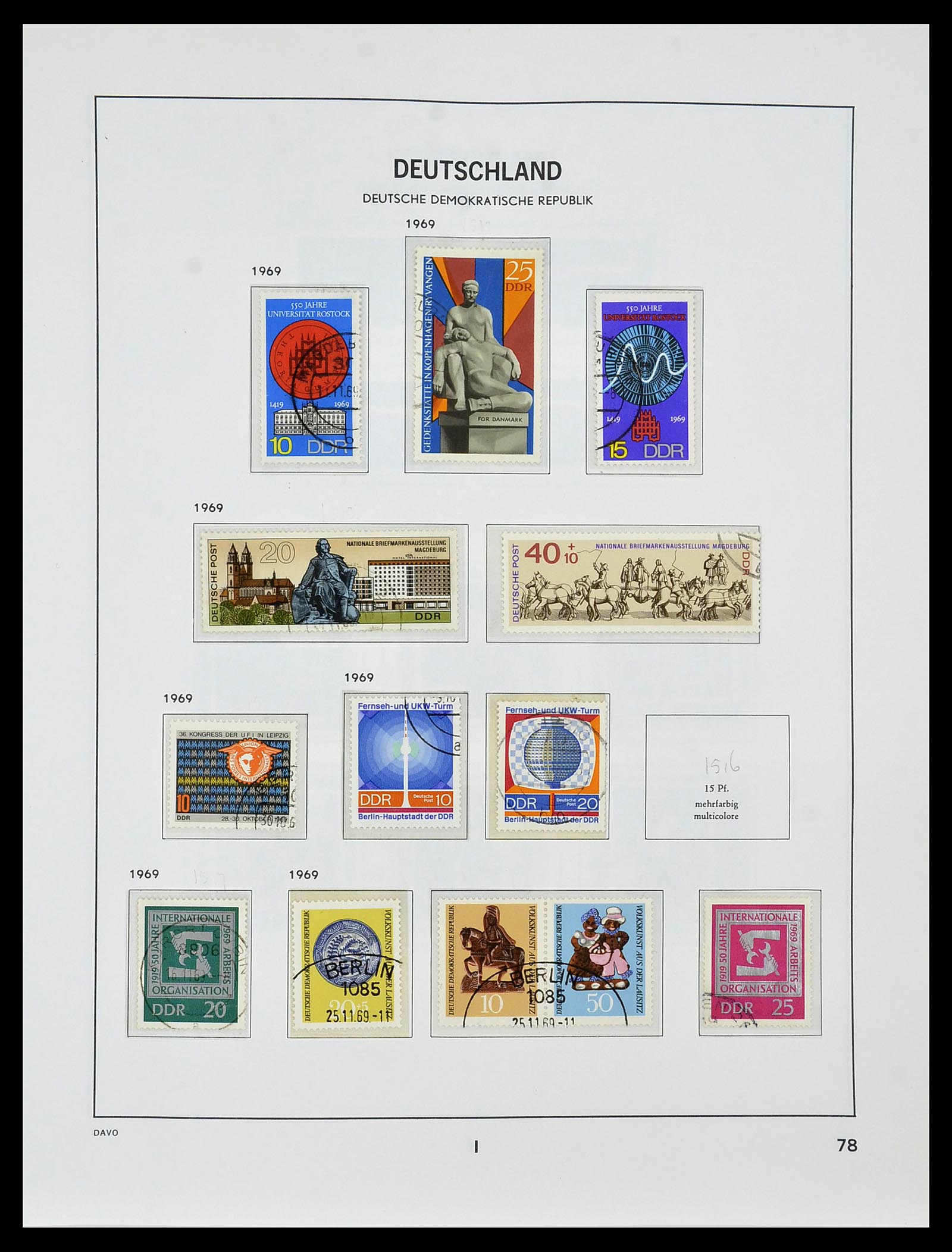 34459 089 - Postzegelverzameling 34459 DDR 1948-1990.