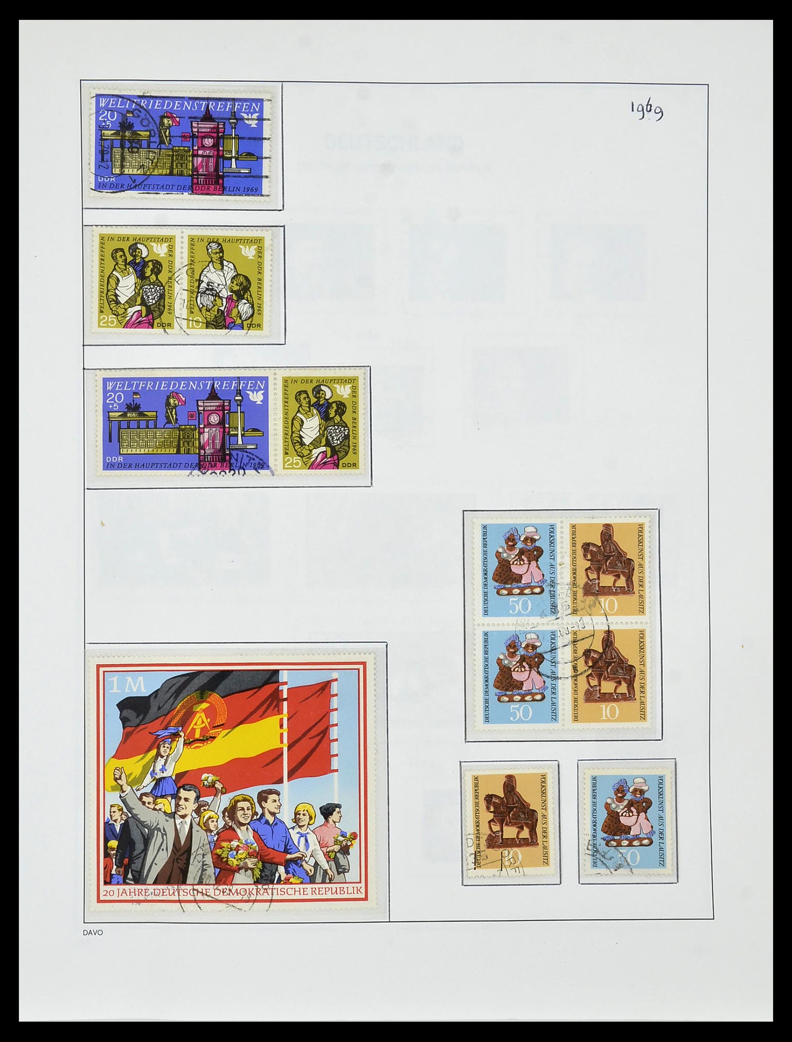34459 091 - Stamp Collection 34459 GDR 1948-1990.