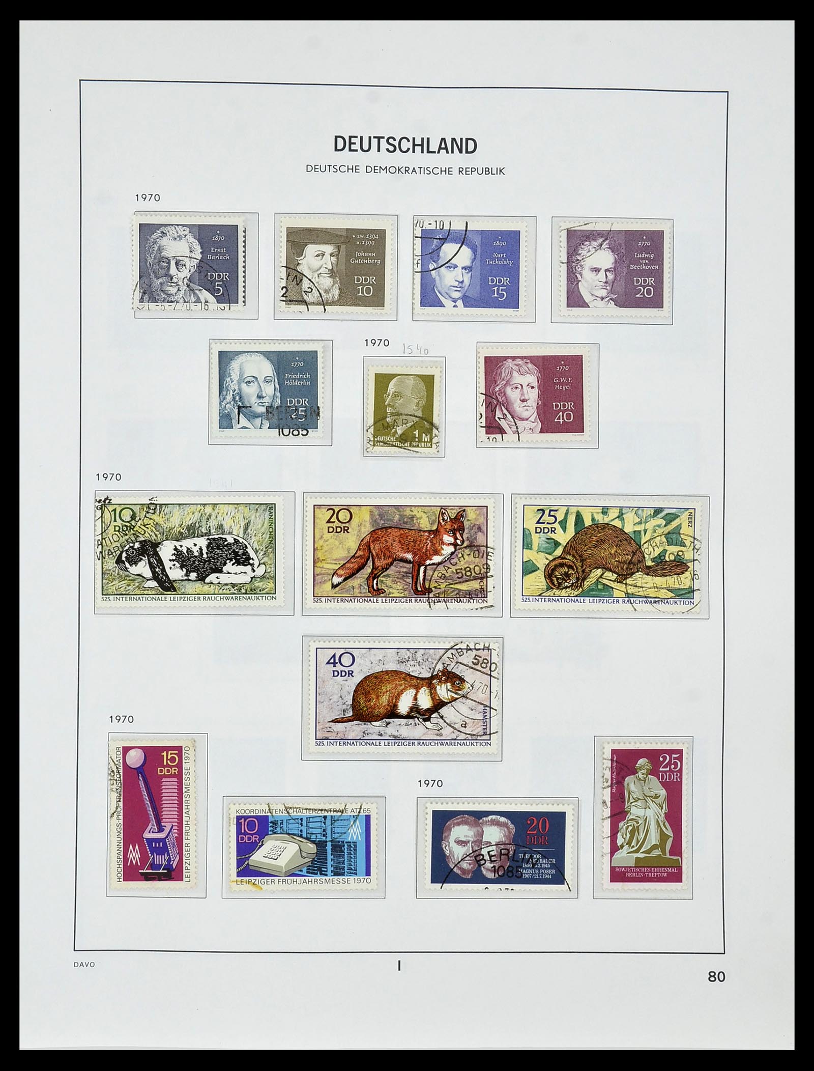 34459 092 - Postzegelverzameling 34459 DDR 1948-1990.