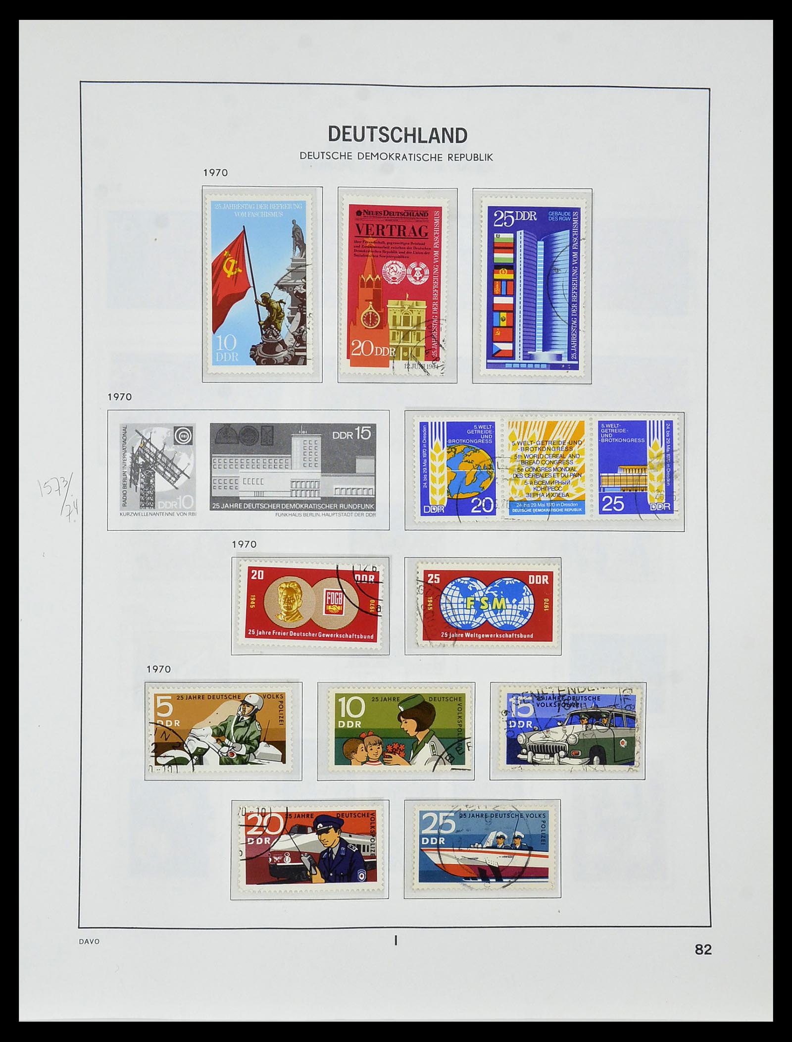 34459 094 - Stamp Collection 34459 GDR 1948-1990.