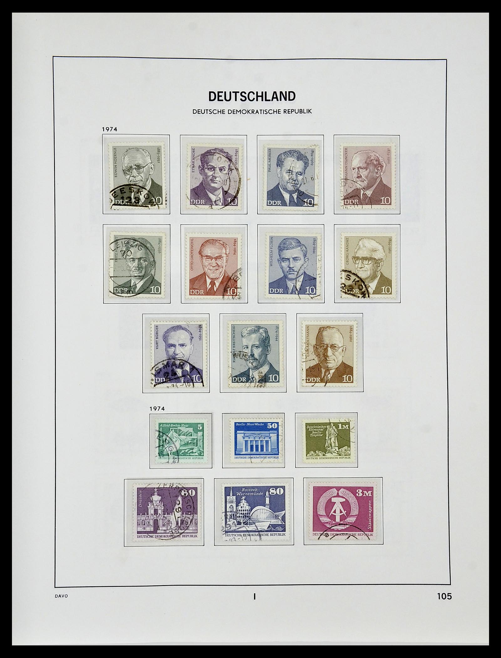 34459 123 - Postzegelverzameling 34459 DDR 1948-1990.