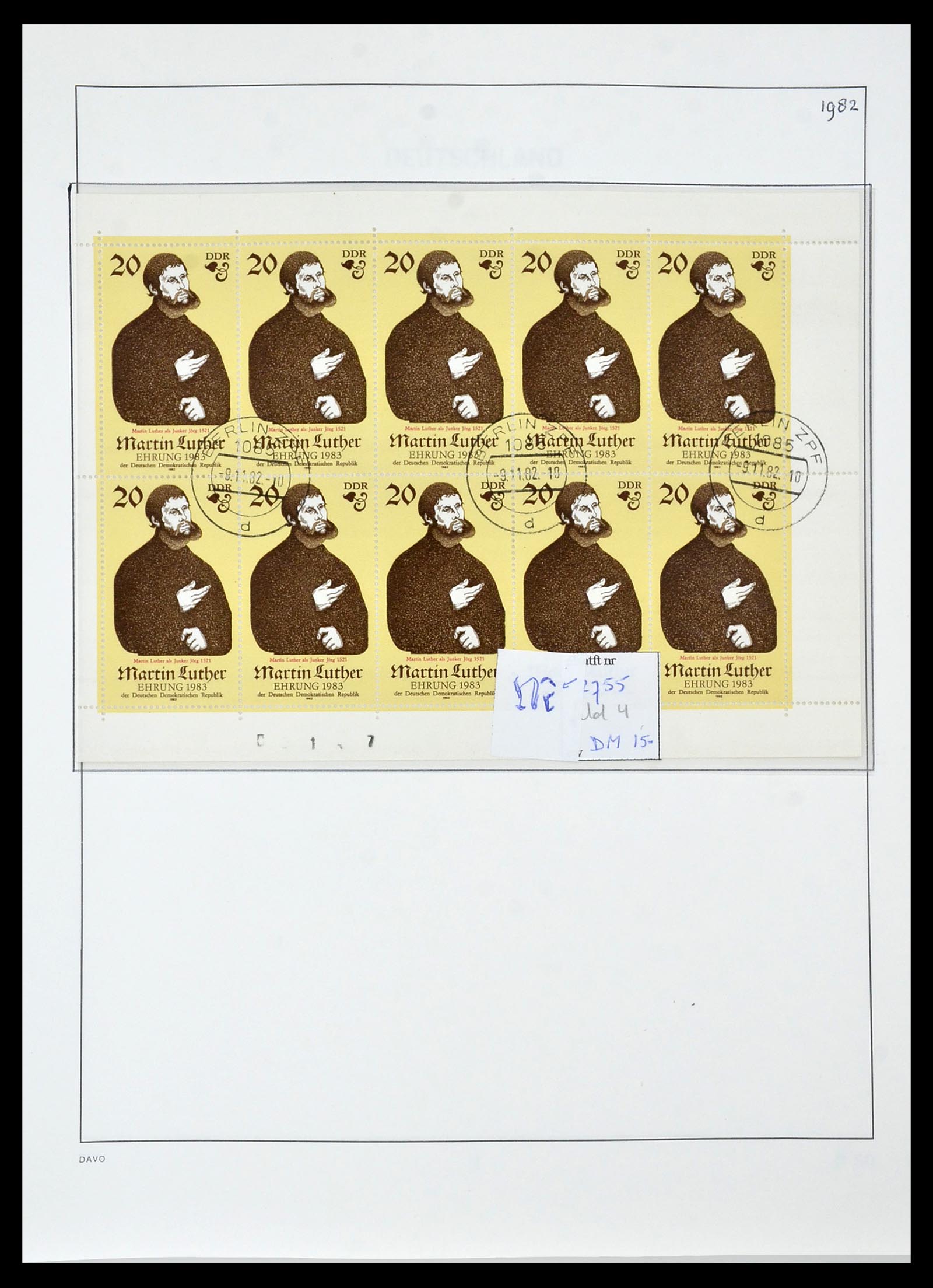 34459 315 - Postzegelverzameling 34459 DDR 1948-1990.
