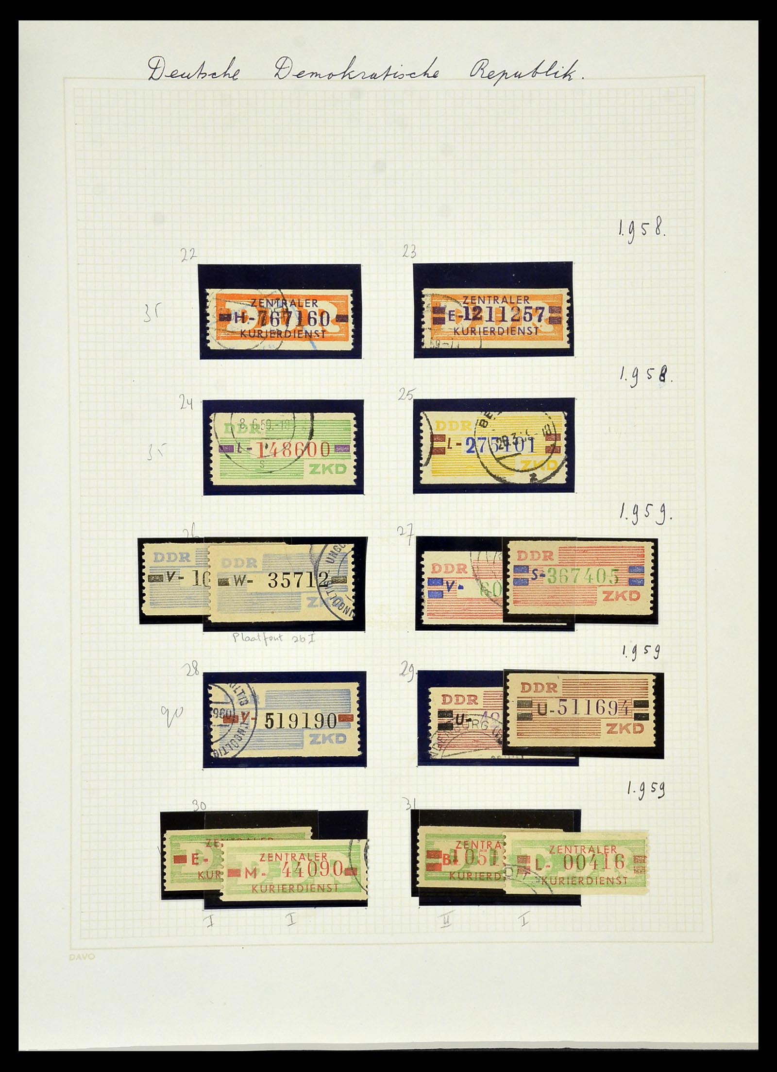 34459 349 - Postzegelverzameling 34459 DDR 1948-1990.