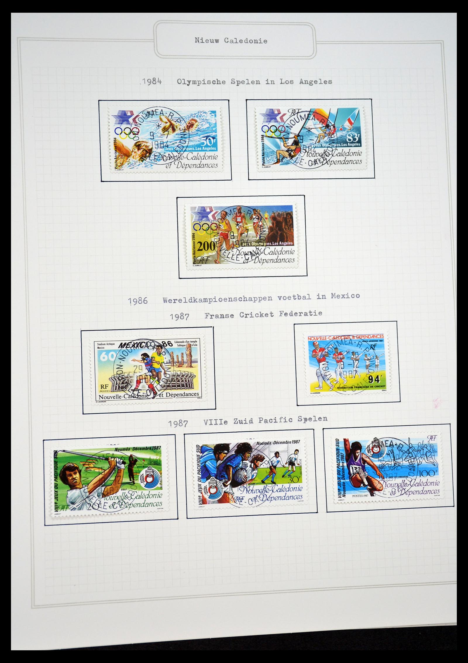 34460 0007 - Postzegelverzameling 34460 Motief Sport 1896-2018!
