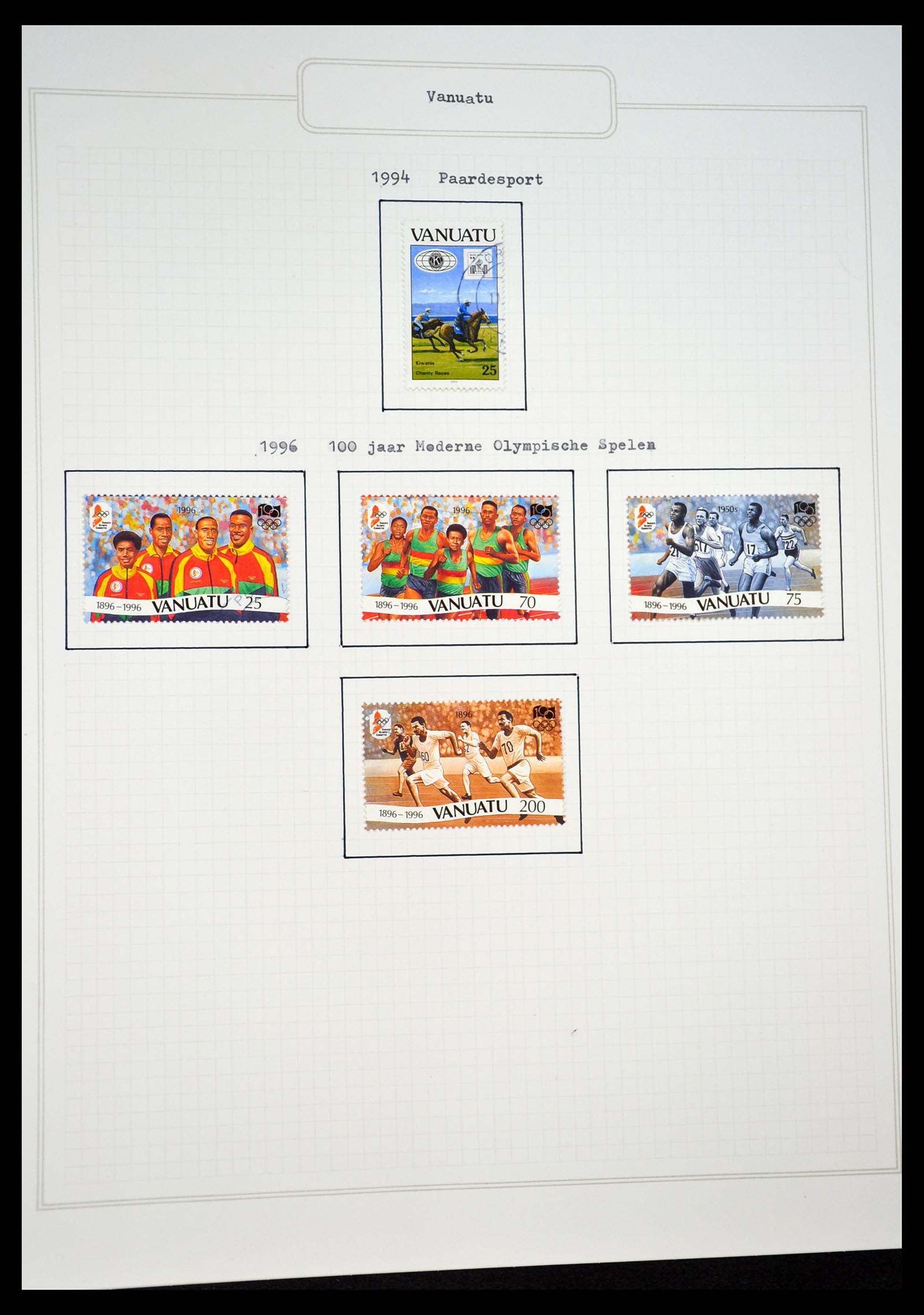 34460 0019 - Postzegelverzameling 34460 Motief Sport 1896-2018!