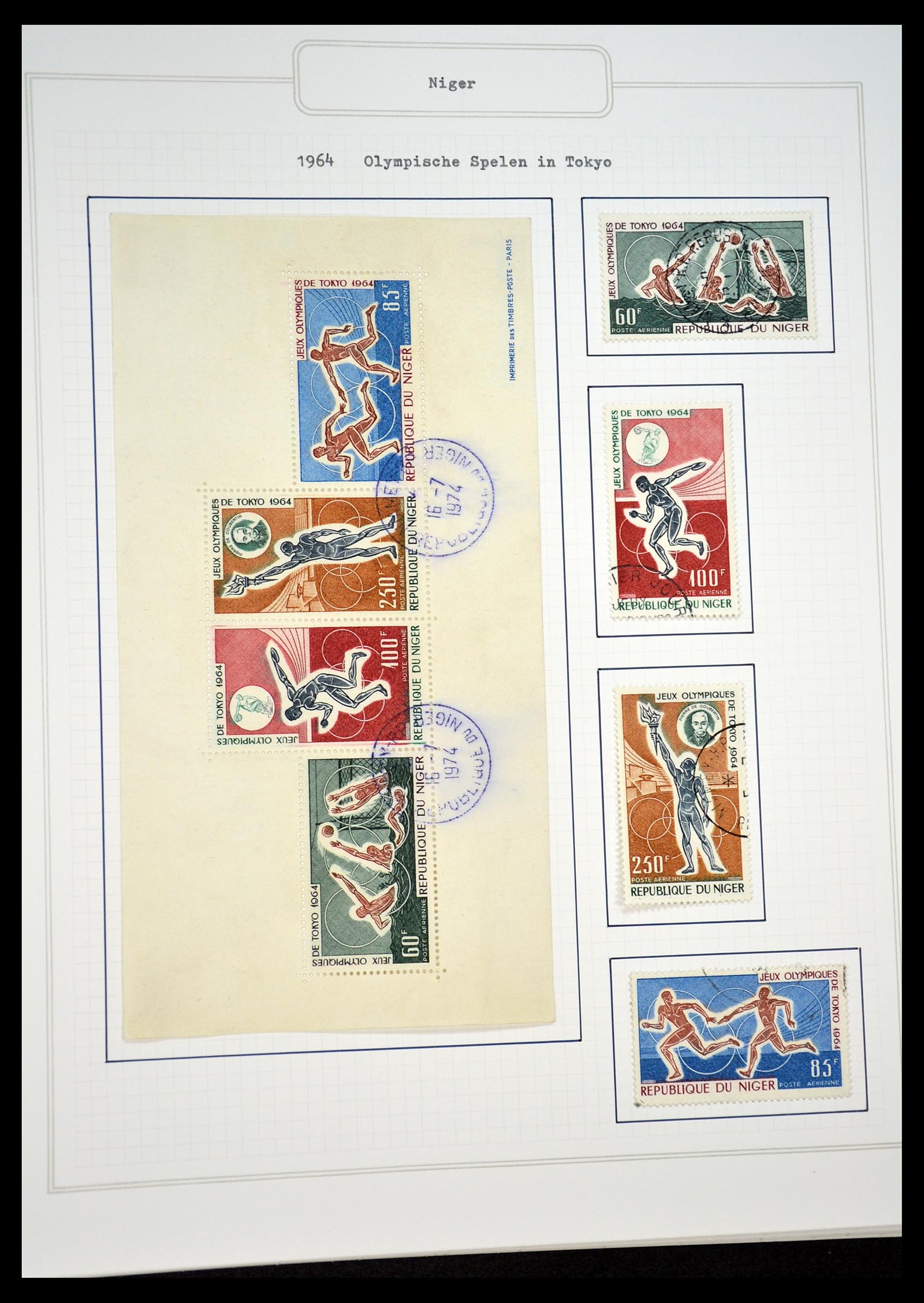 34460 0022 - Postzegelverzameling 34460 Motief Sport 1896-2018!