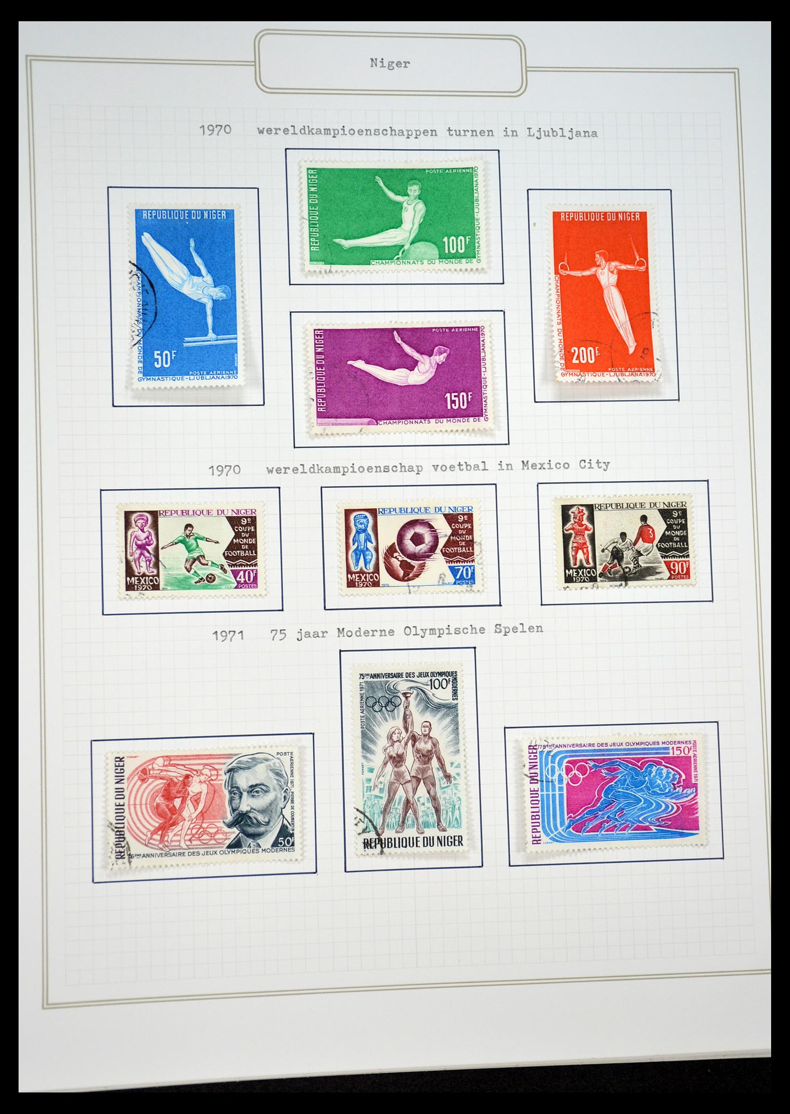 34460 0025 - Postzegelverzameling 34460 Motief Sport 1896-2018!