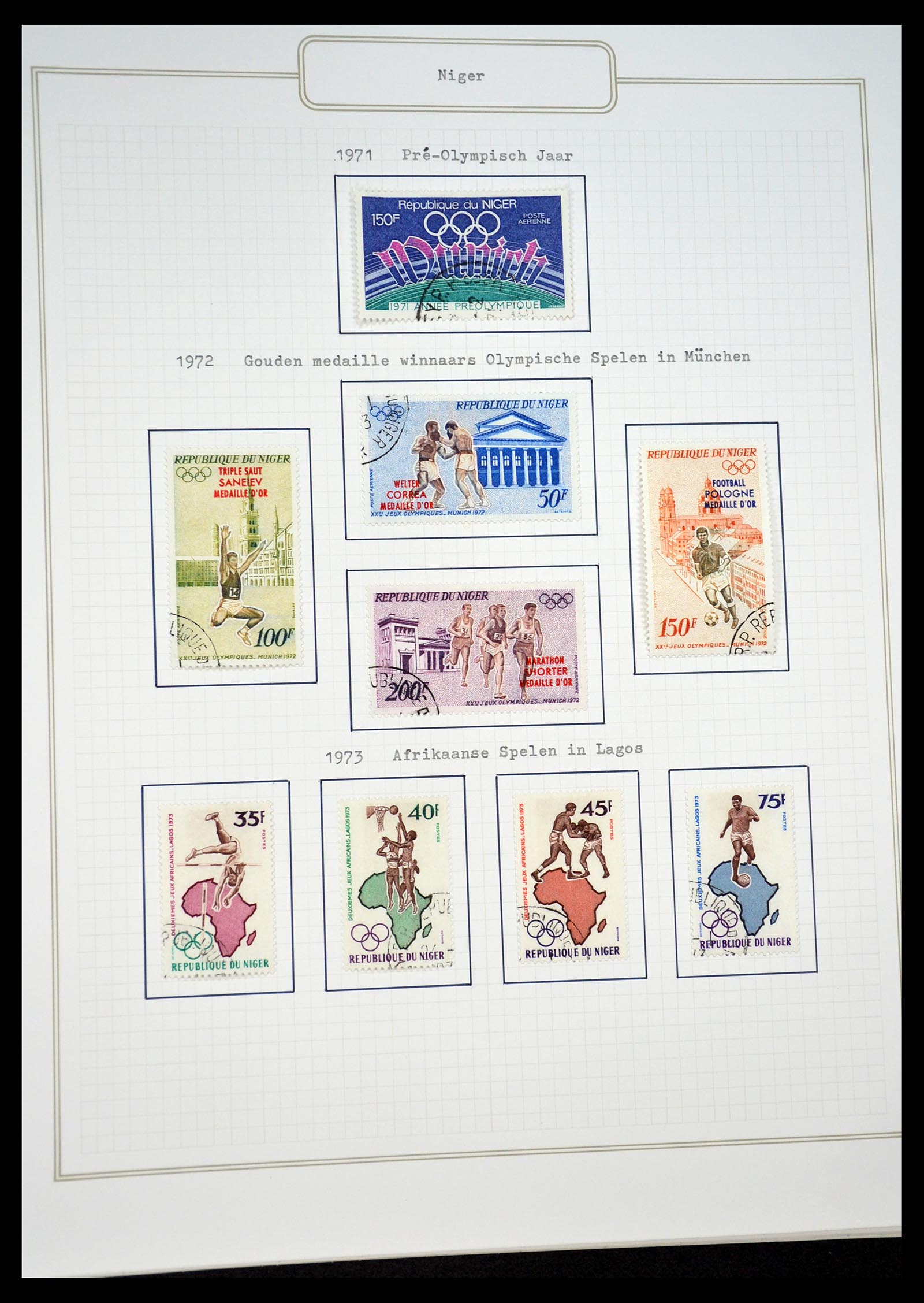 34460 0028 - Postzegelverzameling 34460 Motief Sport 1896-2018!
