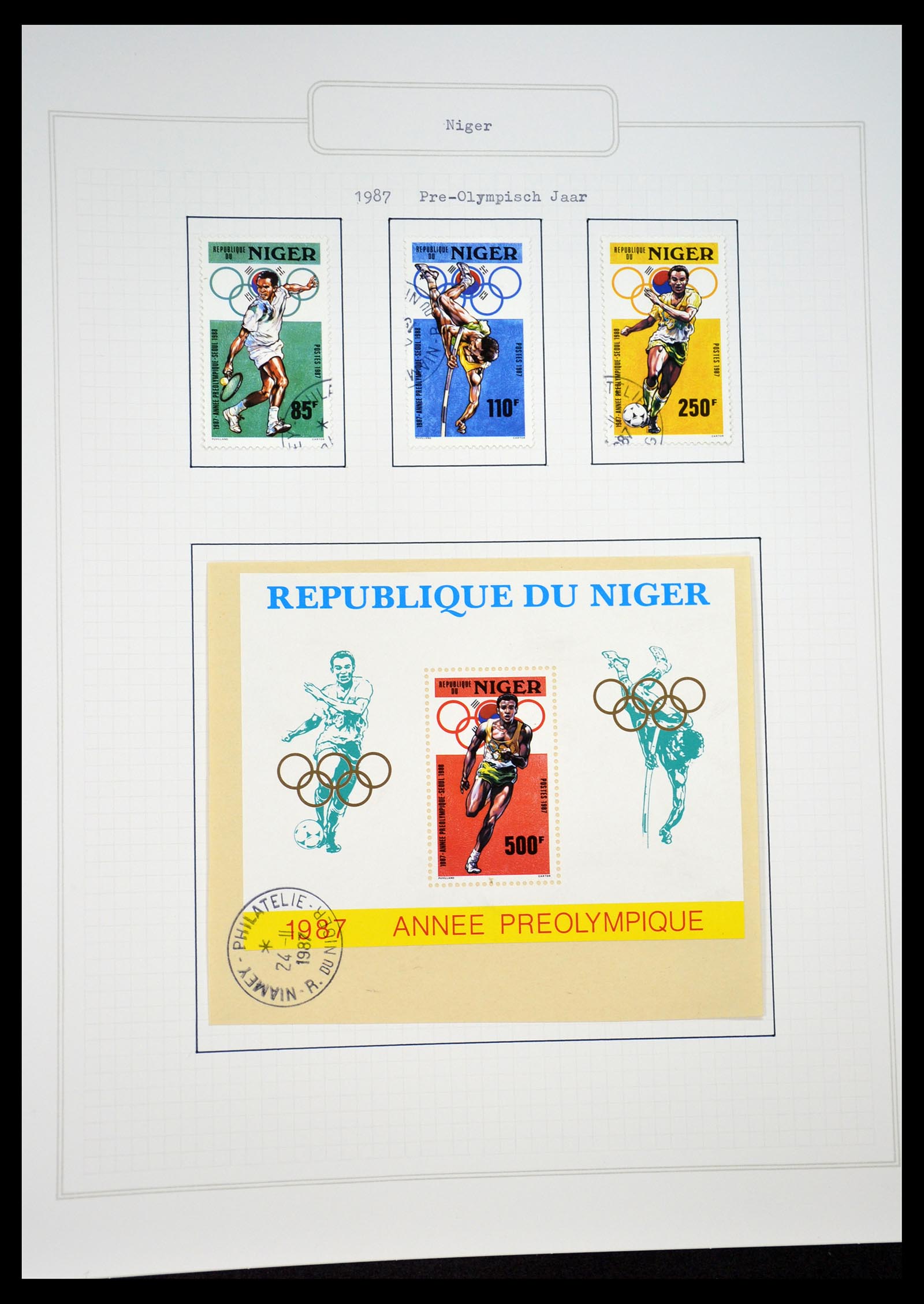 34460 0058 - Postzegelverzameling 34460 Motief Sport 1896-2018!