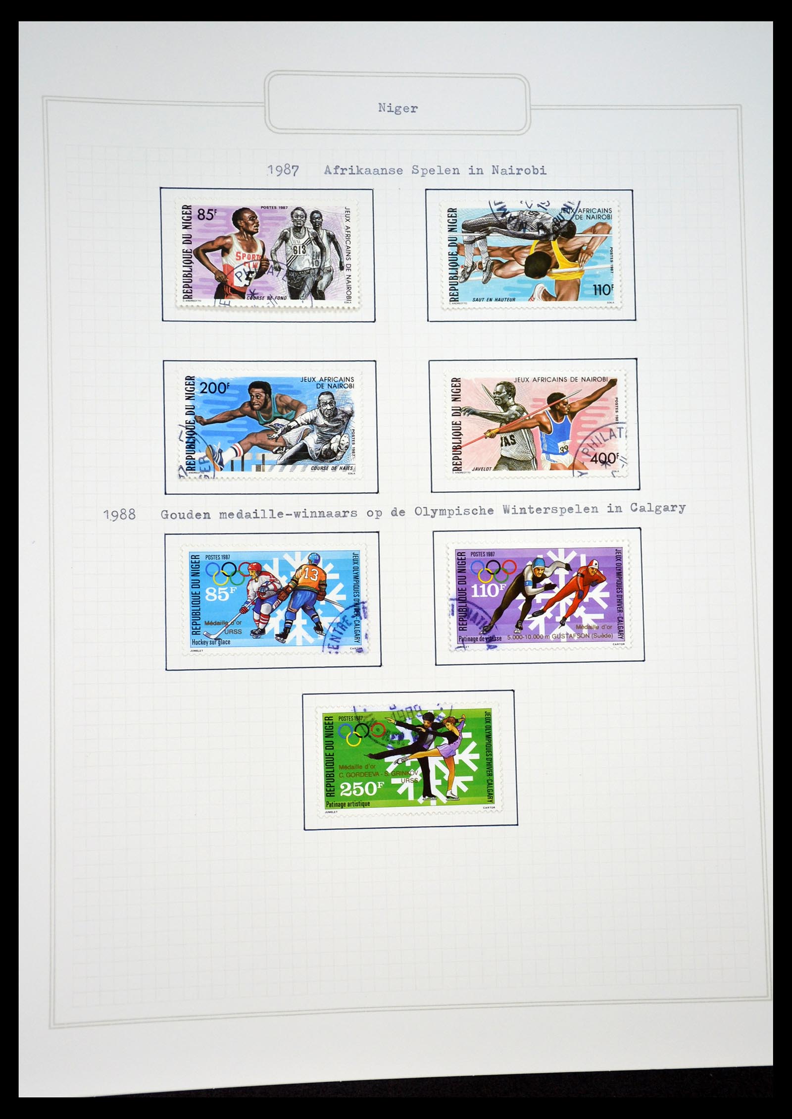 34460 0059 - Postzegelverzameling 34460 Motief Sport 1896-2018!